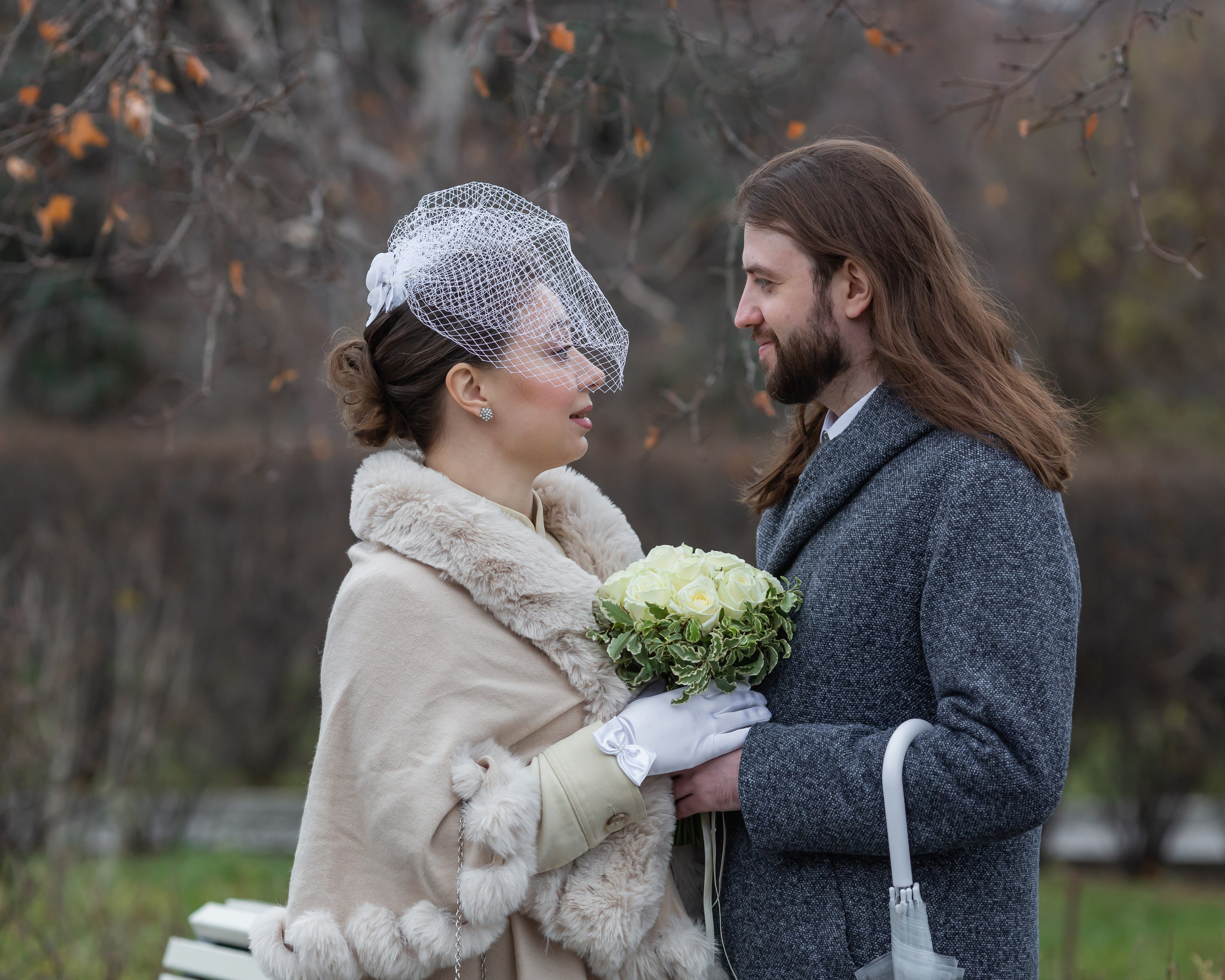 Фотосъёмка свадебной прогулки в стиле Love Story
