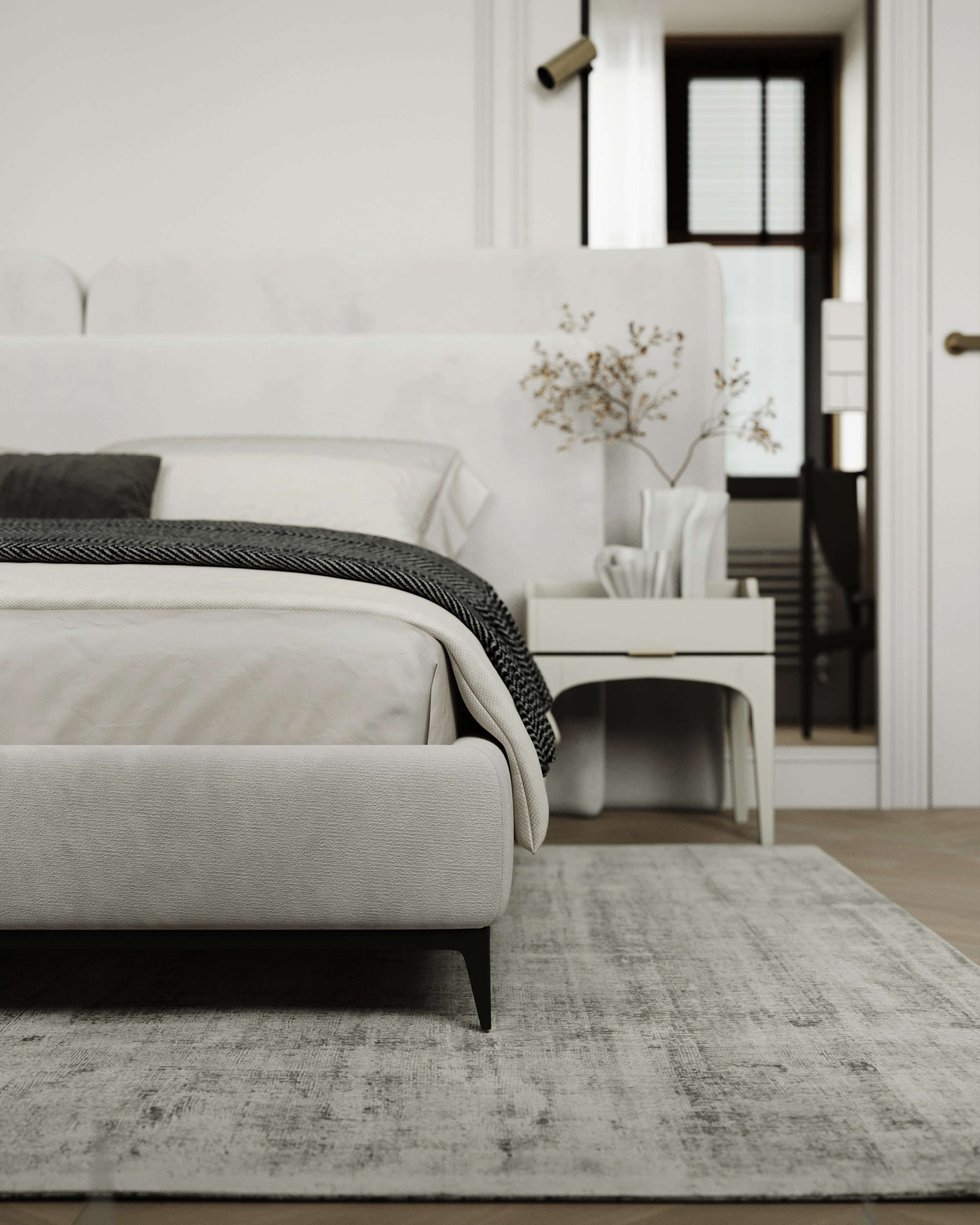 Квартира для молодой семьи. Создание 3д визуализаций. Анимированное видео. Сборка сцен