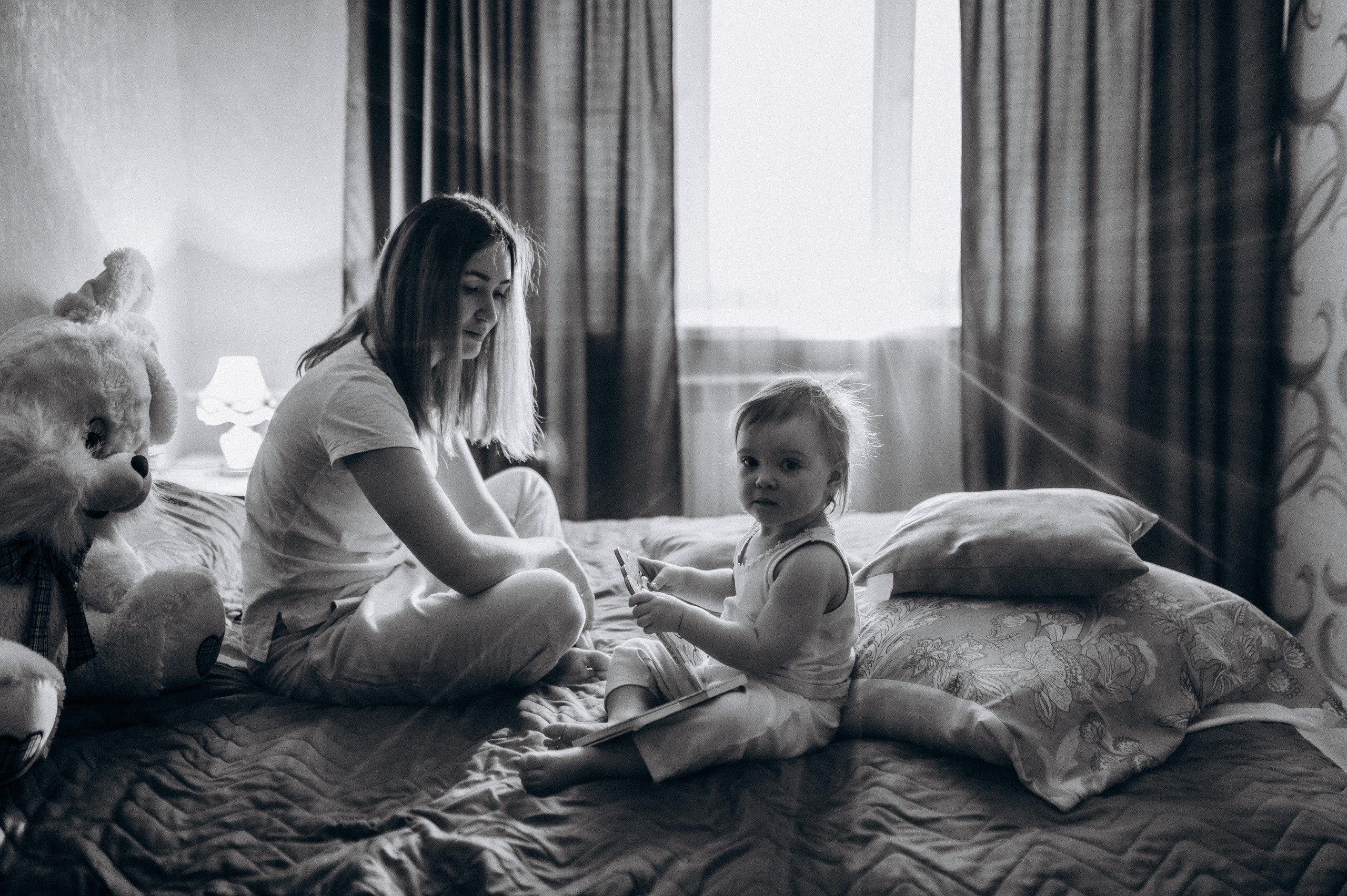 Домашняя фотосессия мама+дочь. Фотограф ПИТЕР СПБ Надежда Баранова