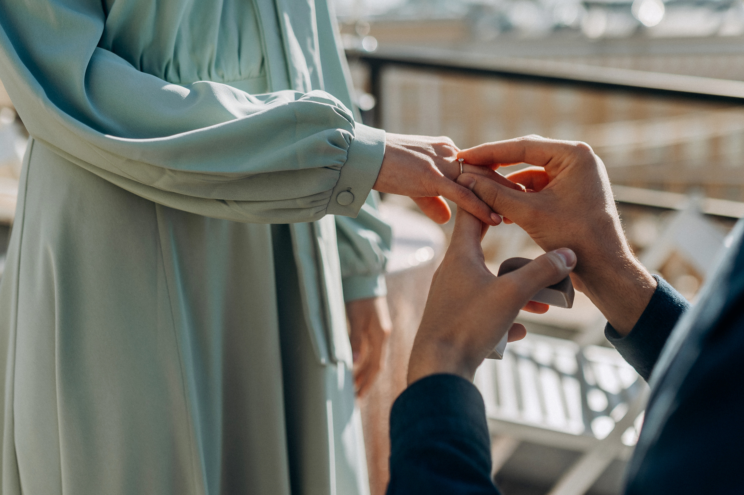 Предложение руки и сердца на крыше СПБ. Фотограф ПИТЕР СПБ Надежда Баранова