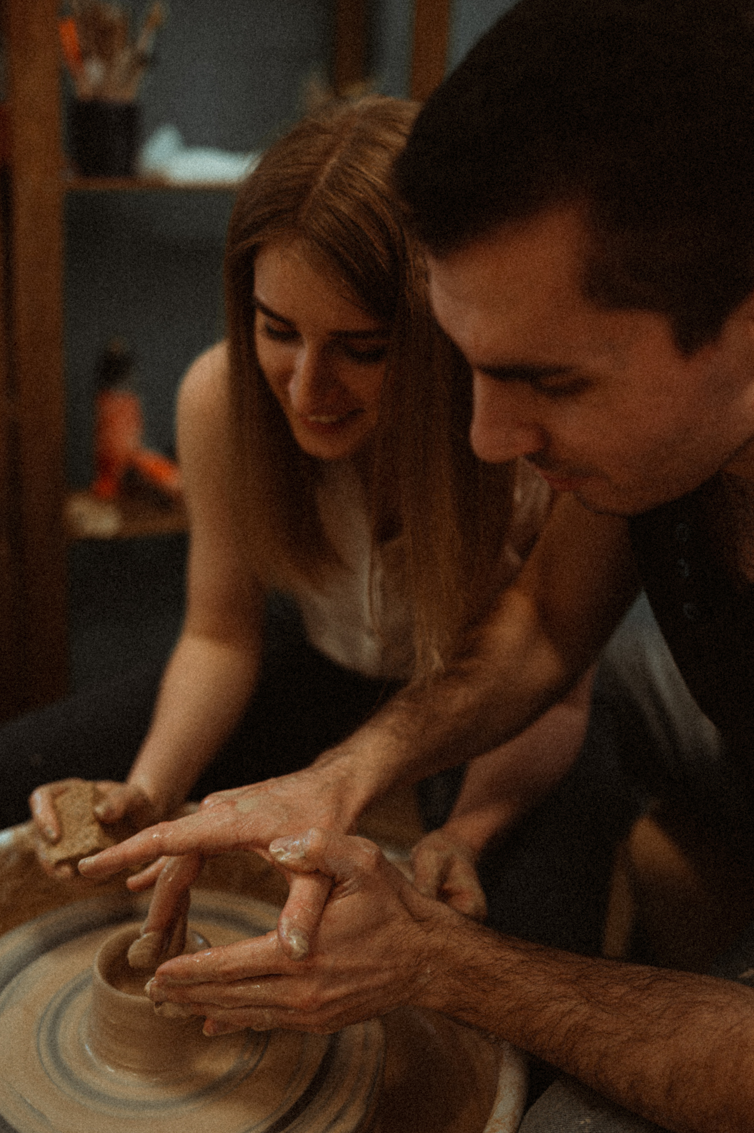 Лена+Петя лав стори гончарная мастерская. Фотограф ПИТЕР СПБ Надежда Баранова