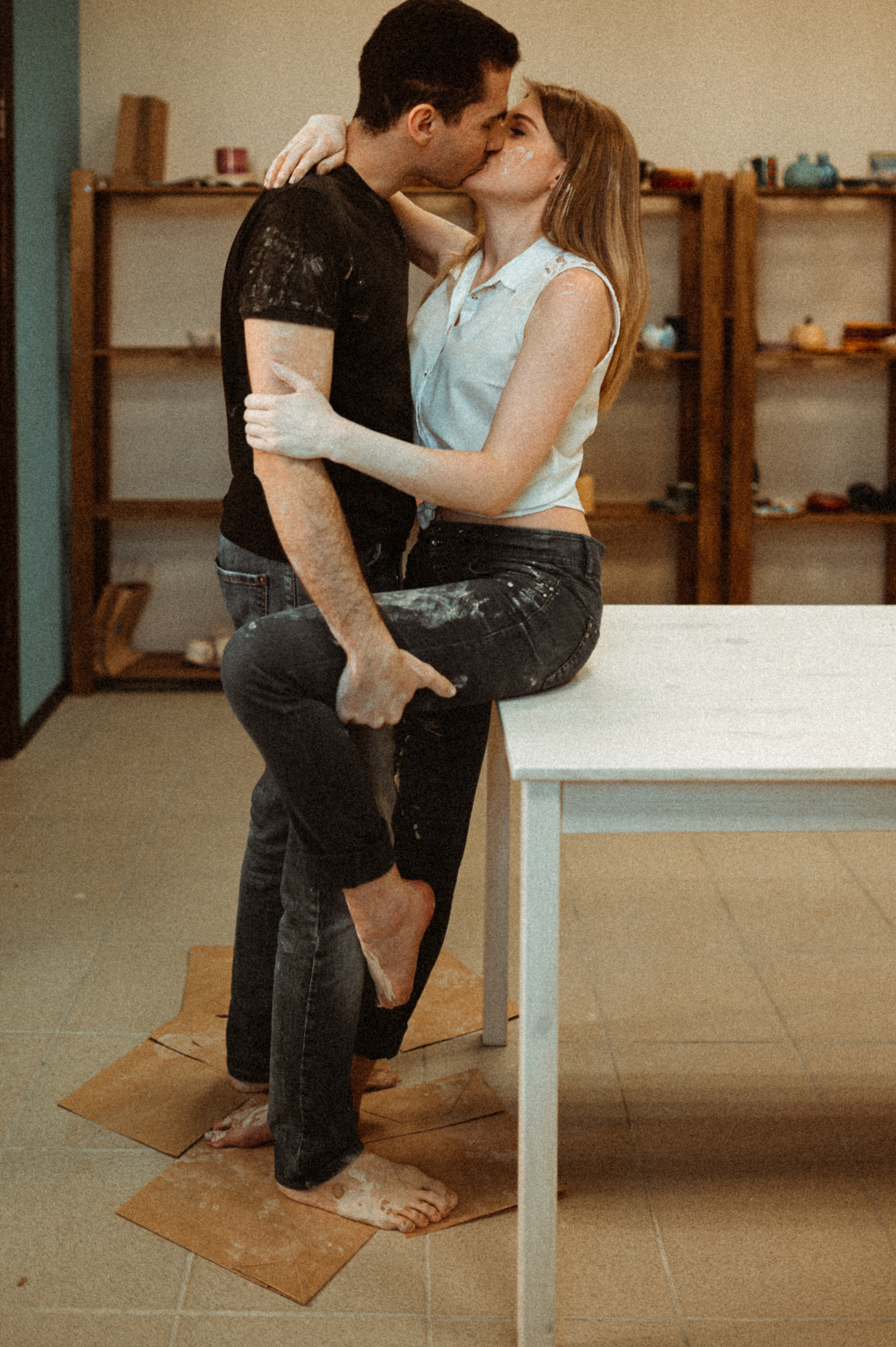 Лена+Петя лав стори гончарная мастерская. Фотограф ПИТЕР СПБ Надежда Баранова