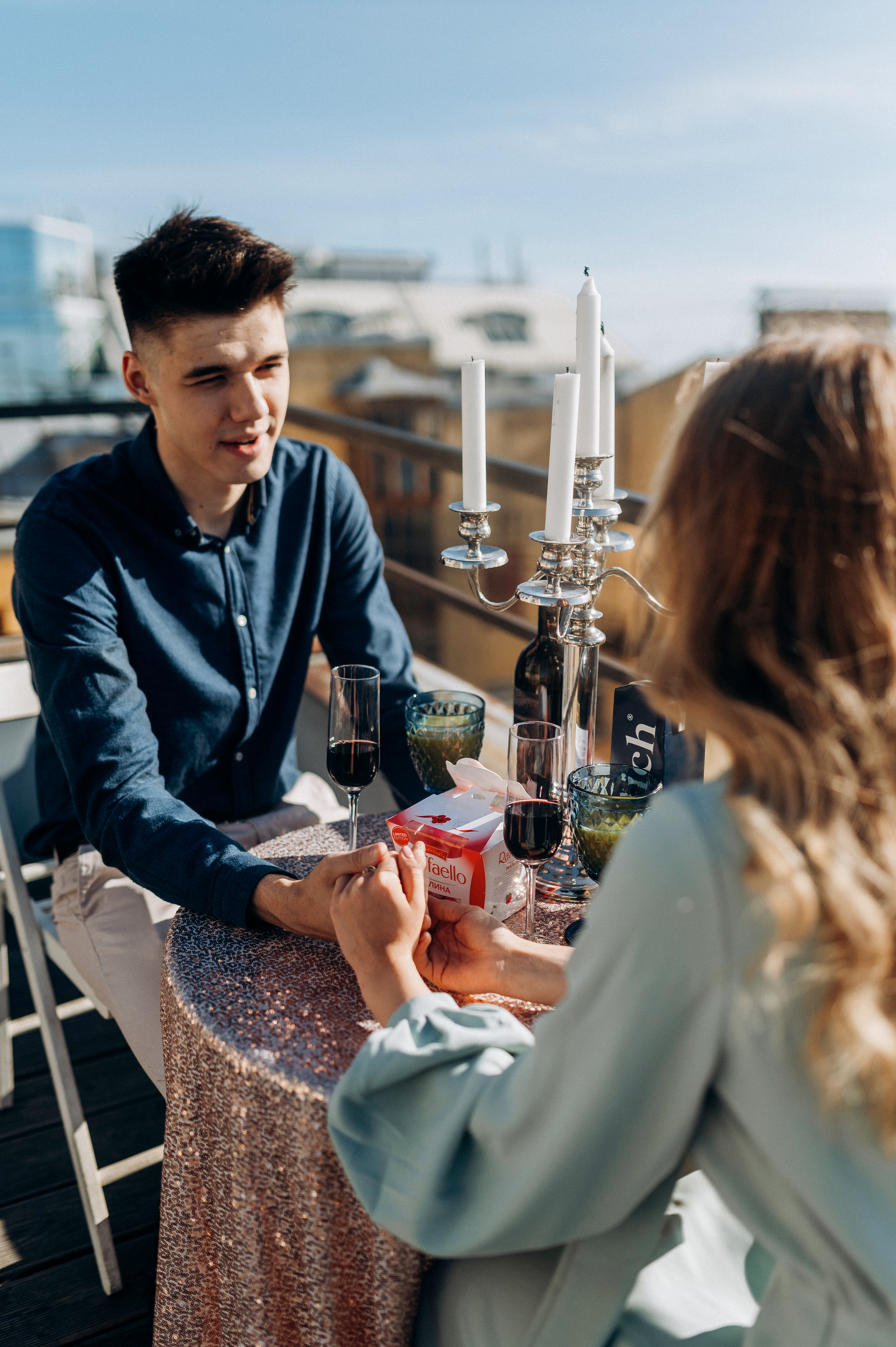 Предложение руки и сердца на крыше СПБ. Фотограф ПИТЕР СПБ Надежда Баранова