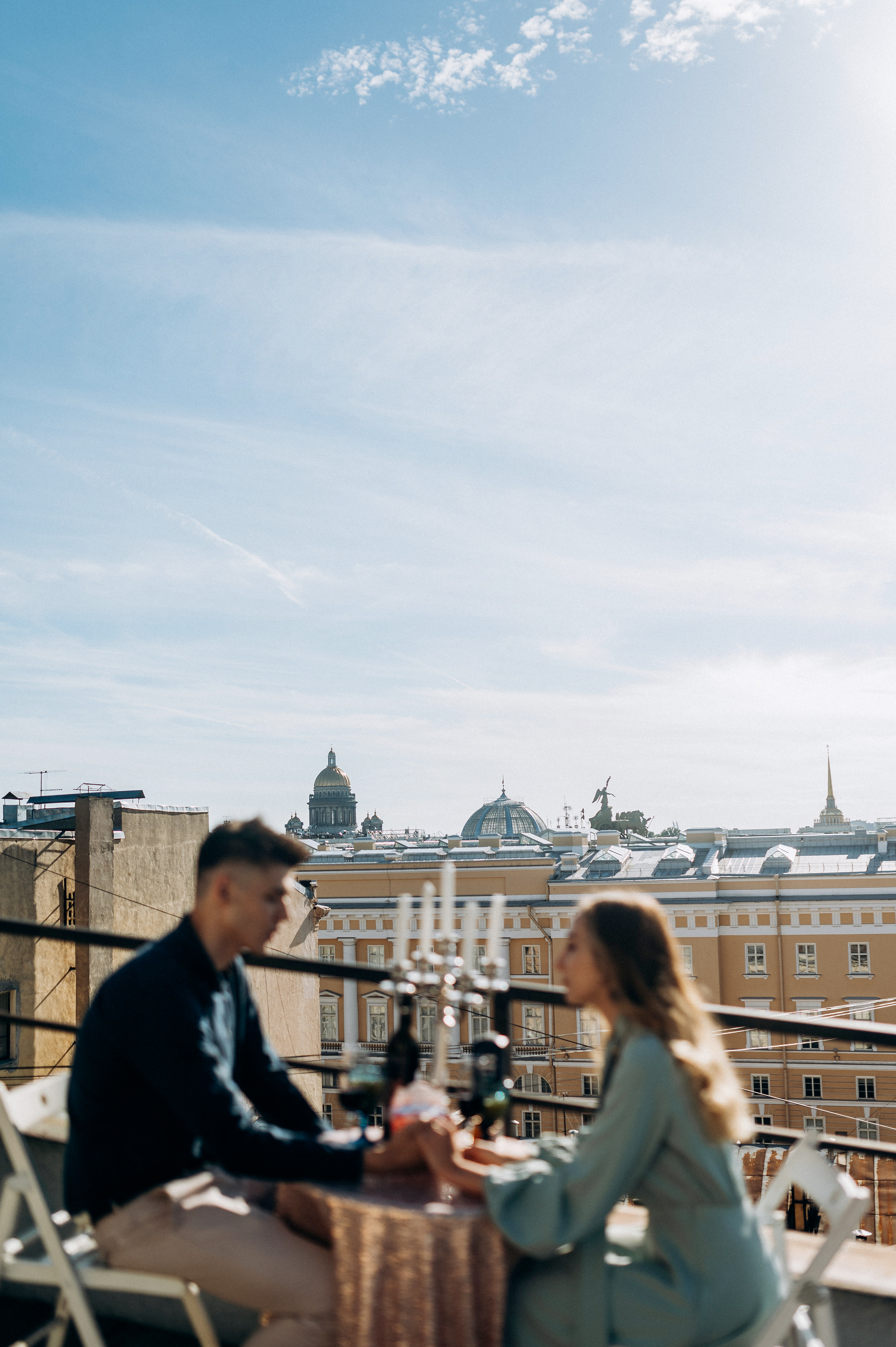 Предложение руки и сердца на крыше СПБ. Фотограф ПИТЕР СПБ Надежда Баранова
