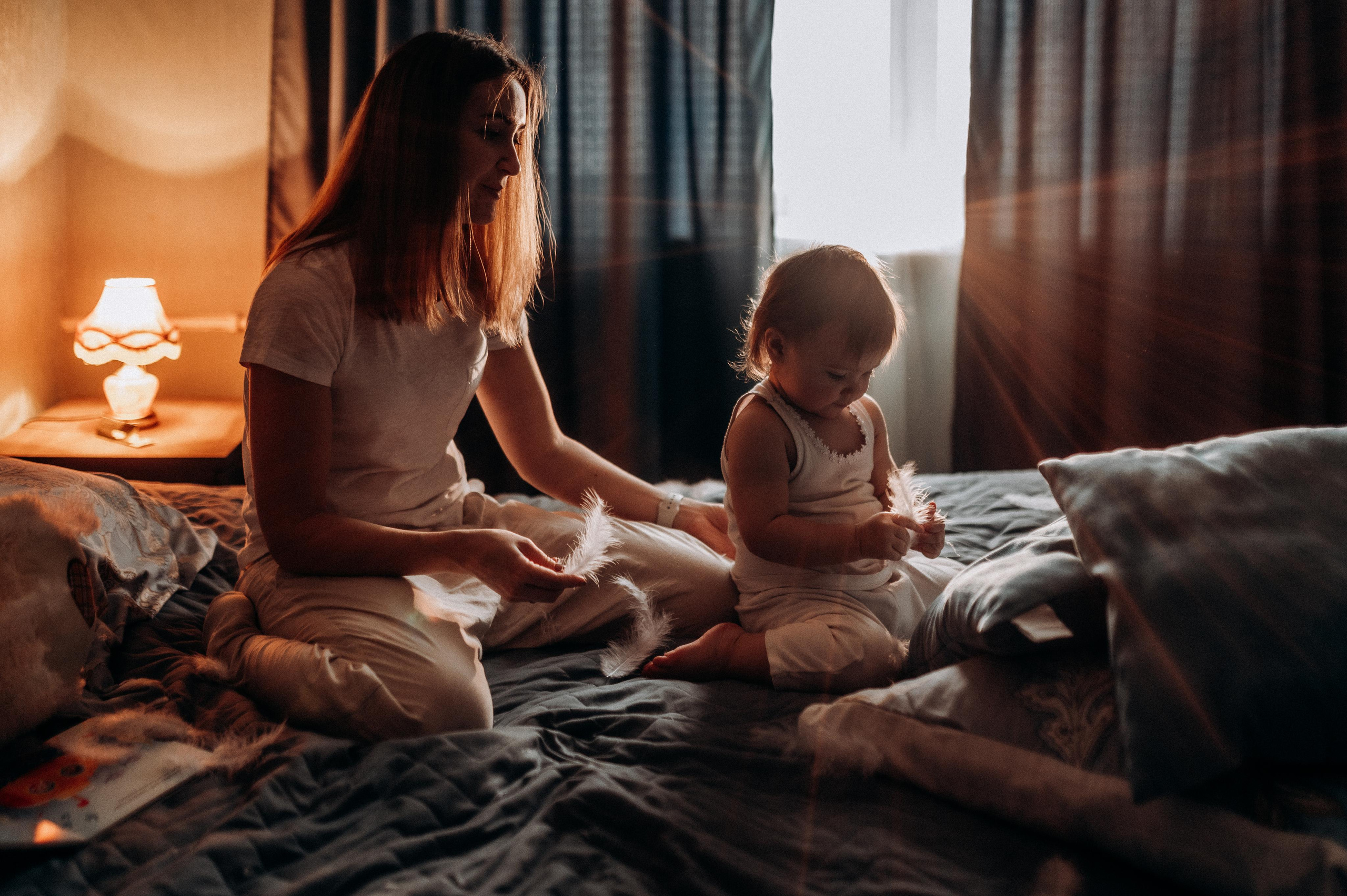 Домашняя фотосессия мама+дочь. Фотограф ПИТЕР СПБ Надежда Баранова