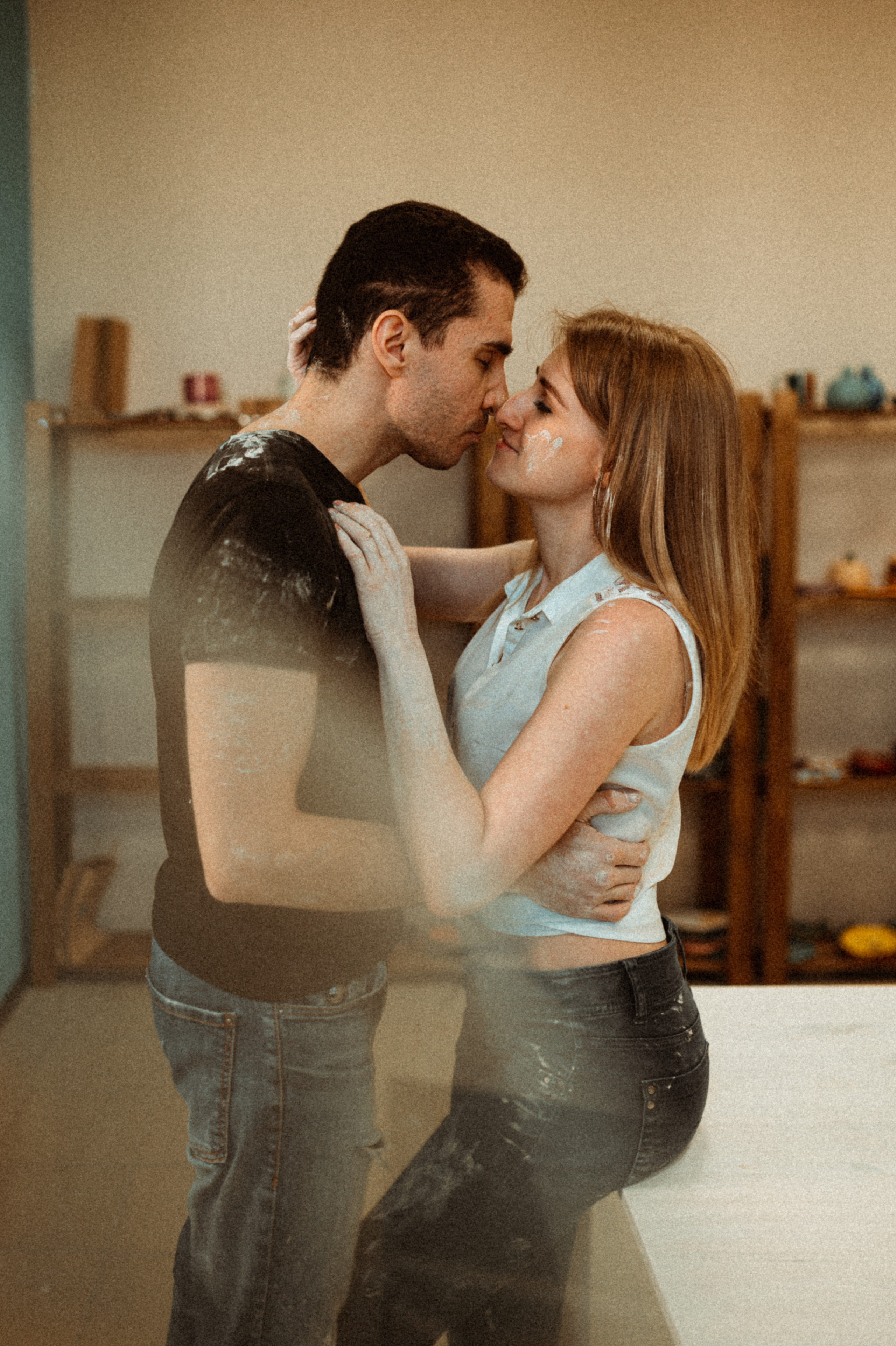 Лена+Петя лав стори гончарная мастерская. Фотограф ПИТЕР СПБ Надежда Баранова