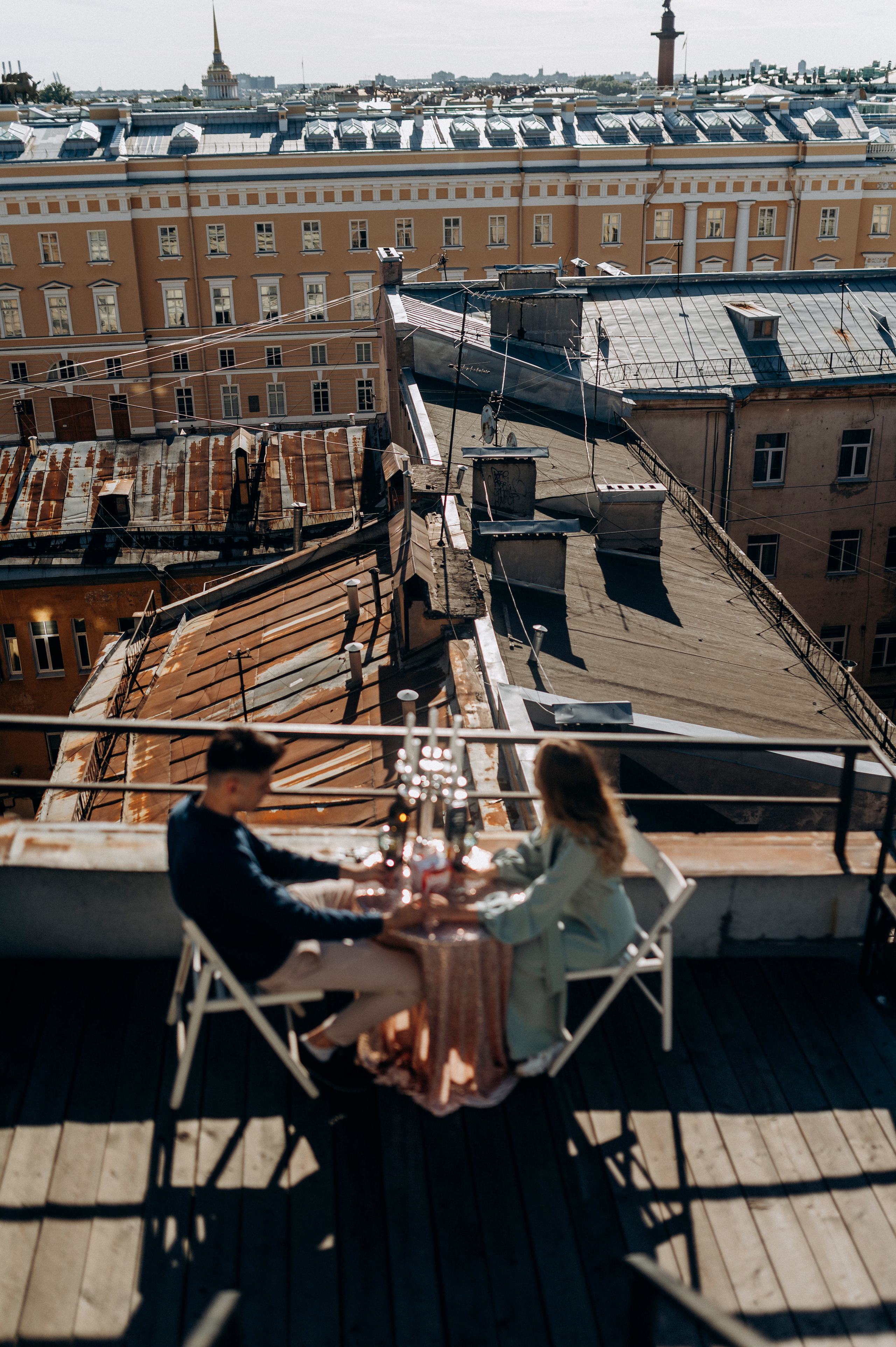 Предложение руки и сердца на крыше СПБ. Фотограф ПИТЕР СПБ Надежда Баранова