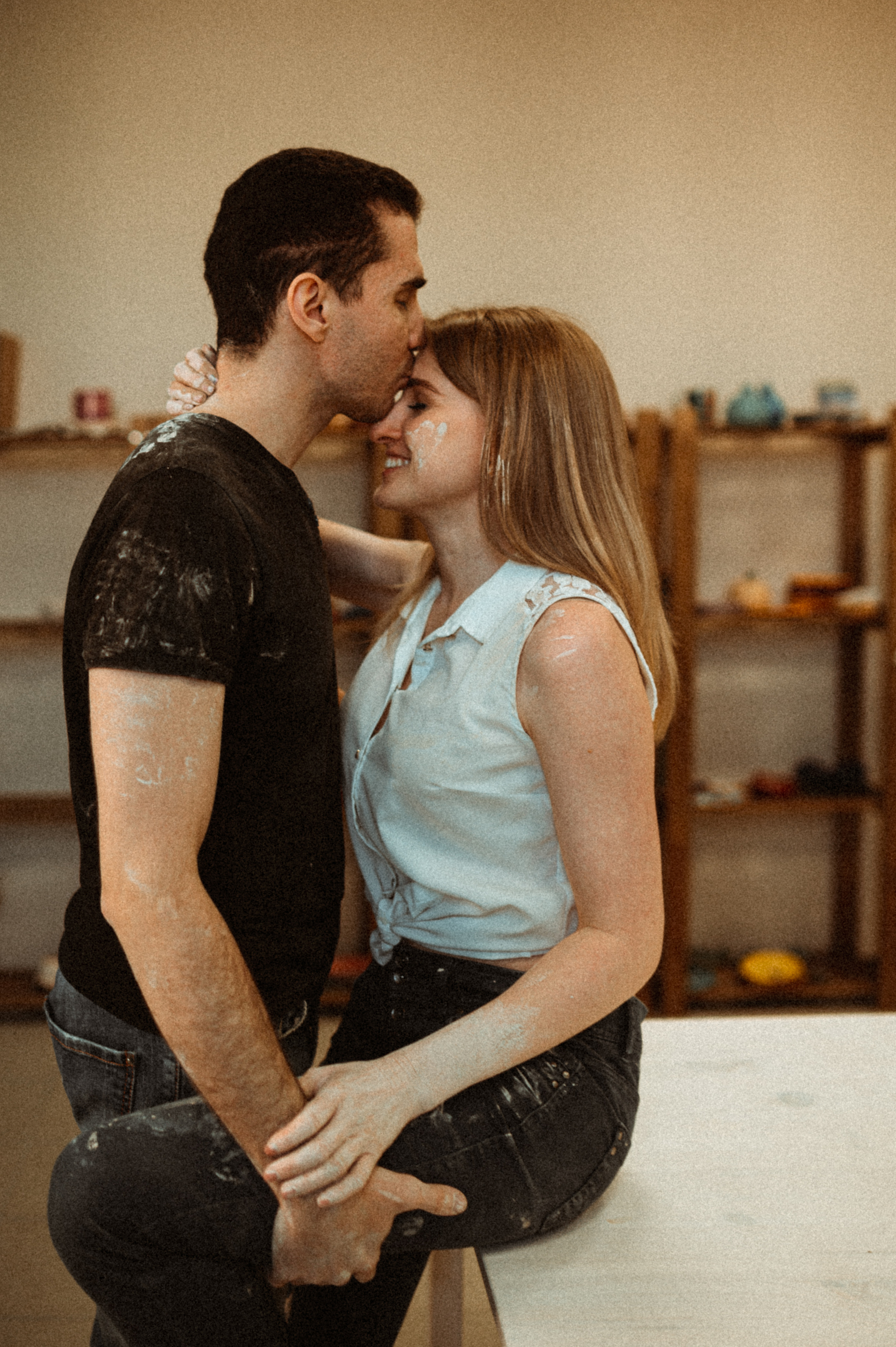 Лена+Петя лав стори гончарная мастерская. Фотограф ПИТЕР СПБ Надежда Баранова