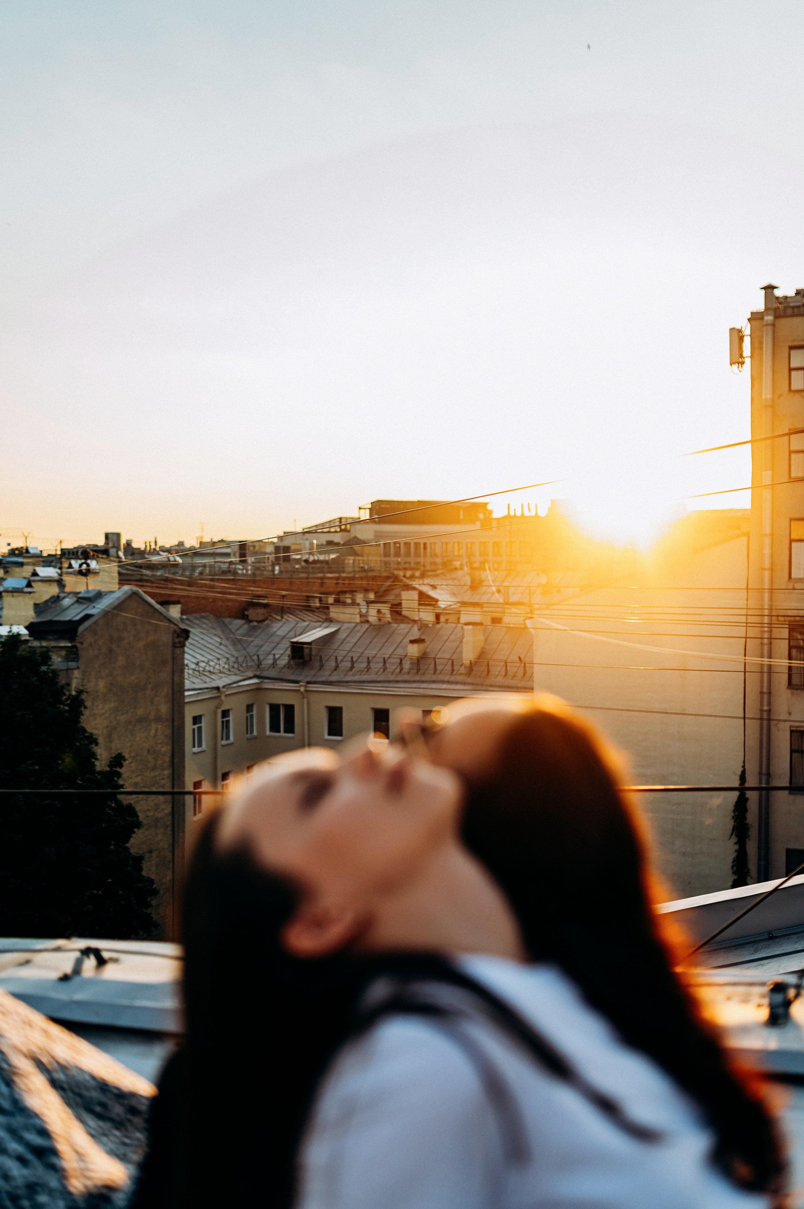 Две подруги крыша СПБ (Таня+Таня). Фотограф ПИТЕР СПБ Надежда Баранова