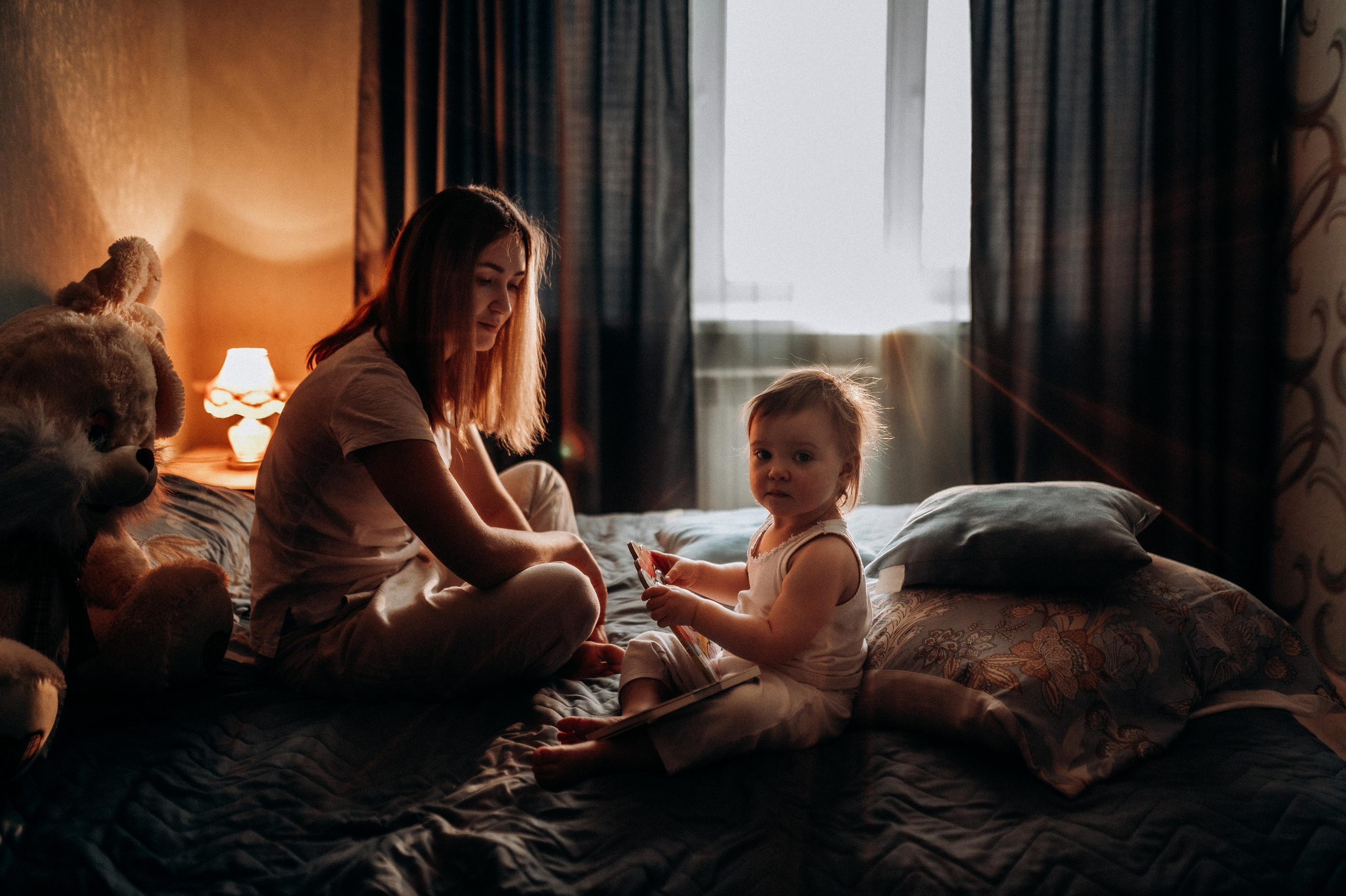 Домашняя фотосессия мама+дочь. Фотограф ПИТЕР СПБ Надежда Баранова