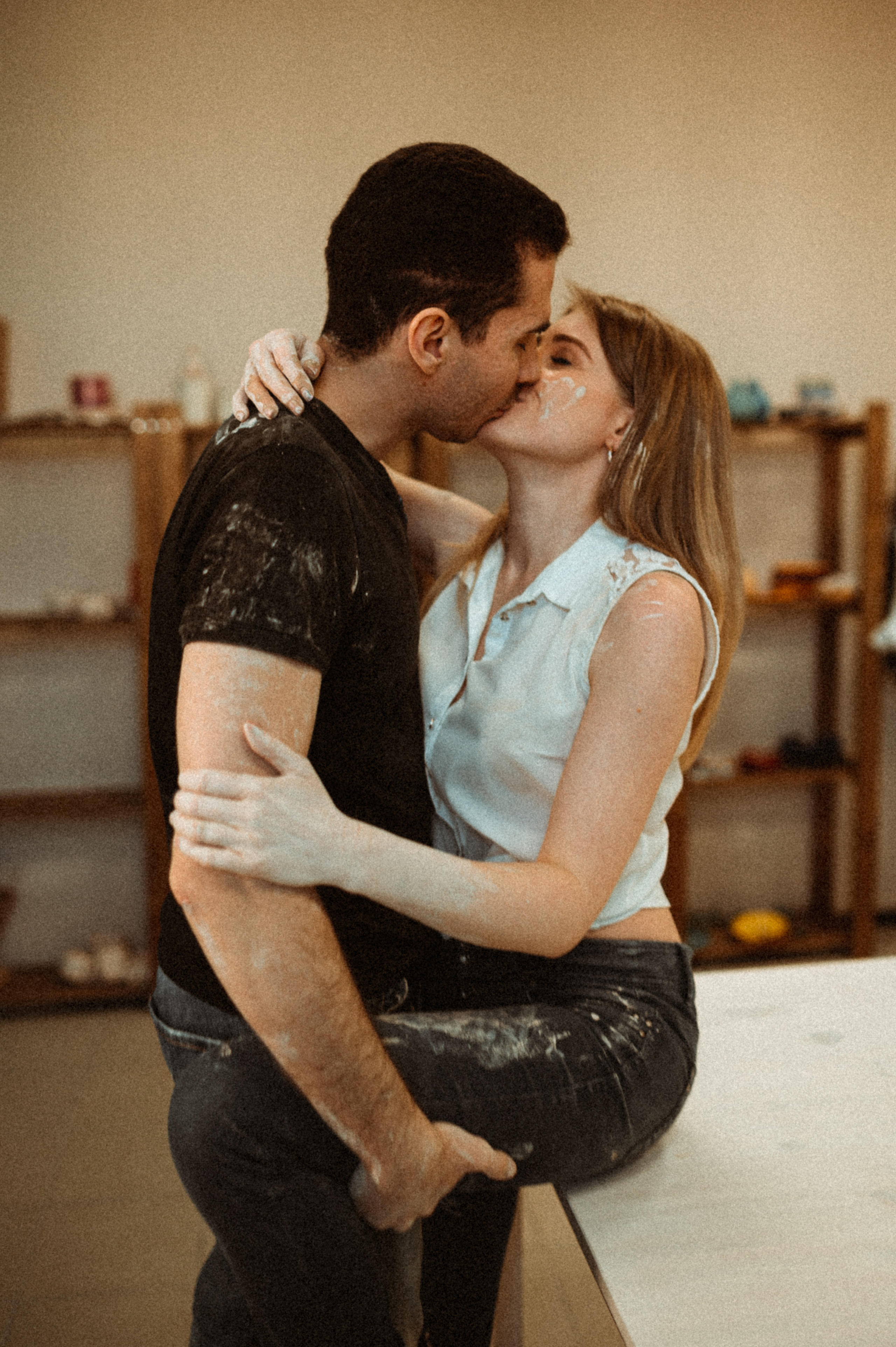 Лена+Петя лав стори гончарная мастерская. Фотограф ПИТЕР СПБ Надежда Баранова