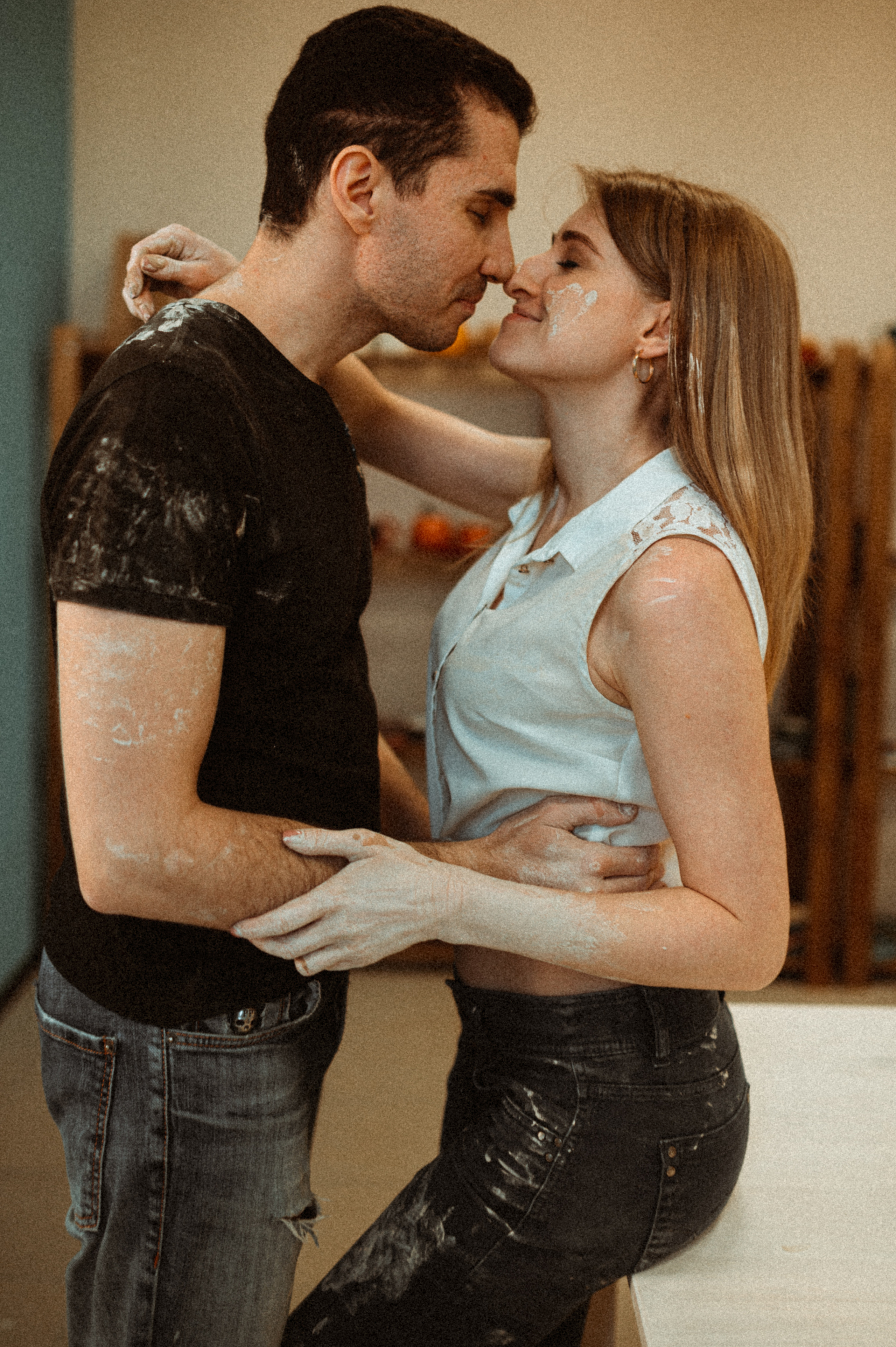 Лена+Петя лав стори гончарная мастерская. Фотограф ПИТЕР СПБ Надежда Баранова