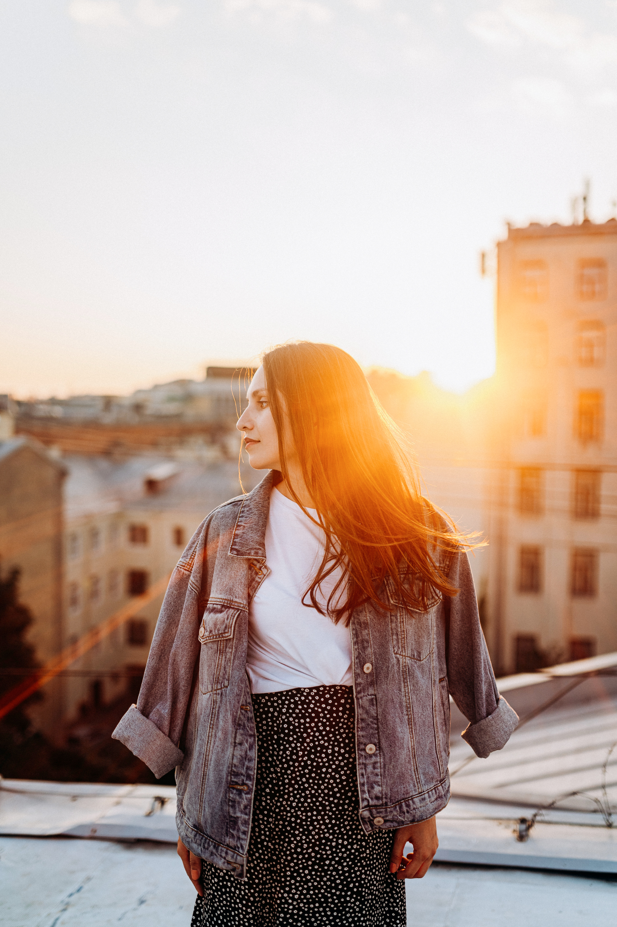 Две подруги крыша СПБ (Таня+Таня). Фотограф ПИТЕР СПБ Надежда Баранова