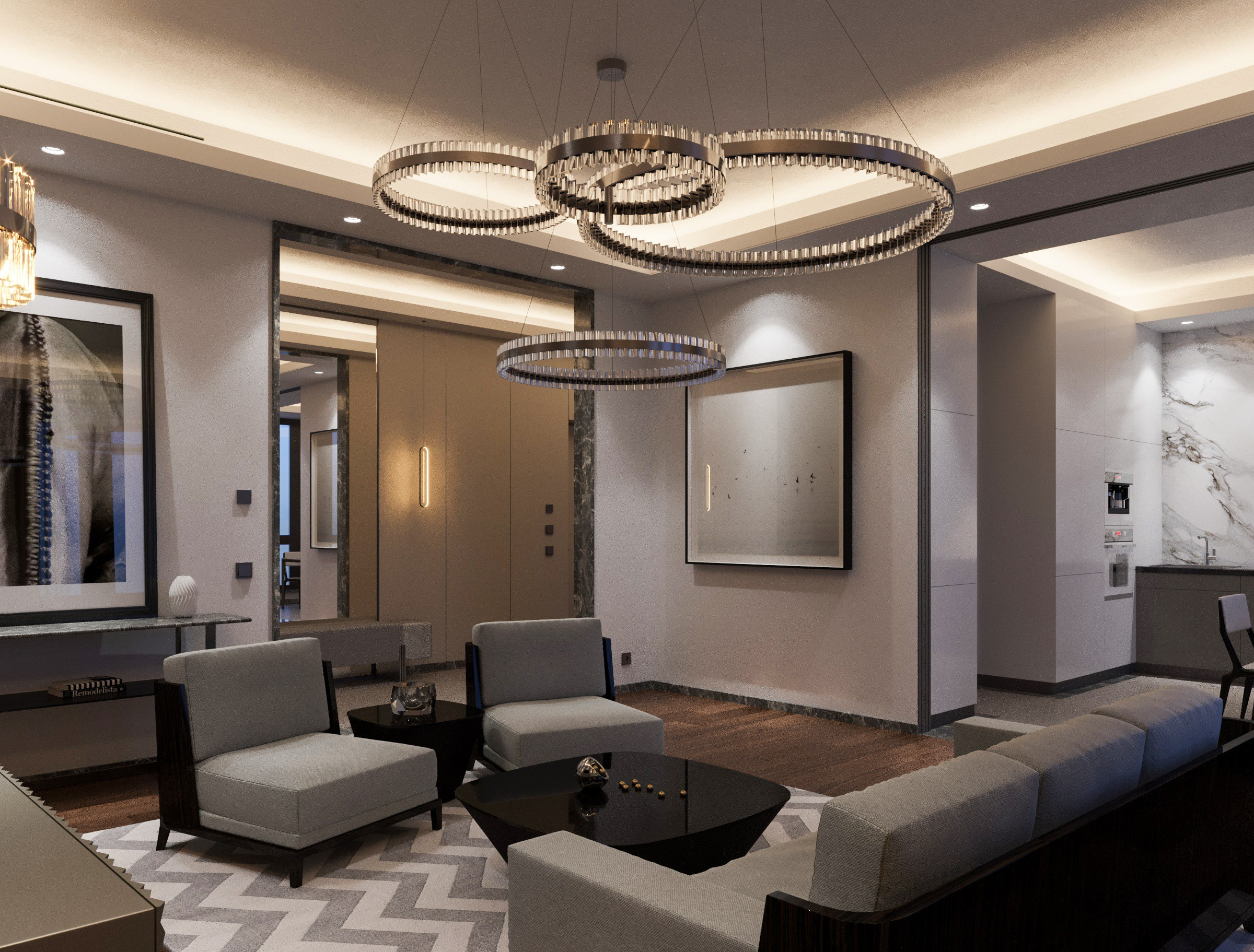 Квартира 138 кв. м. Москва, Ж.К. «Redside». Антон Пичкур — архитектор