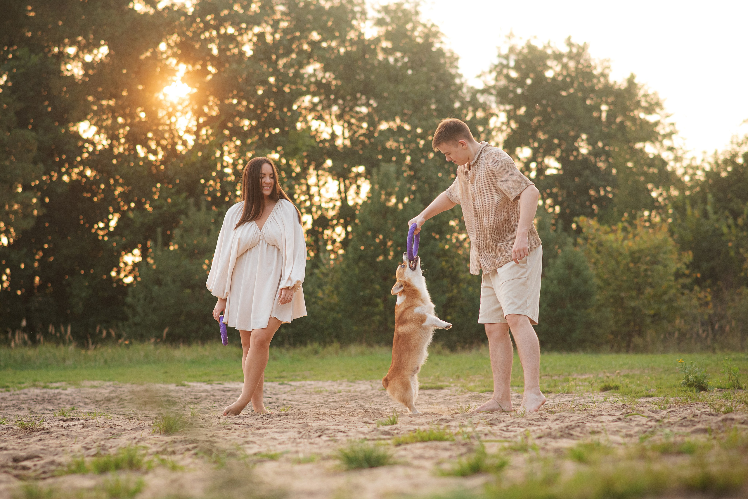 Саша, Оксана и Барни — 25.08.2024. Фотограф — Анималист | Анна Абрамова