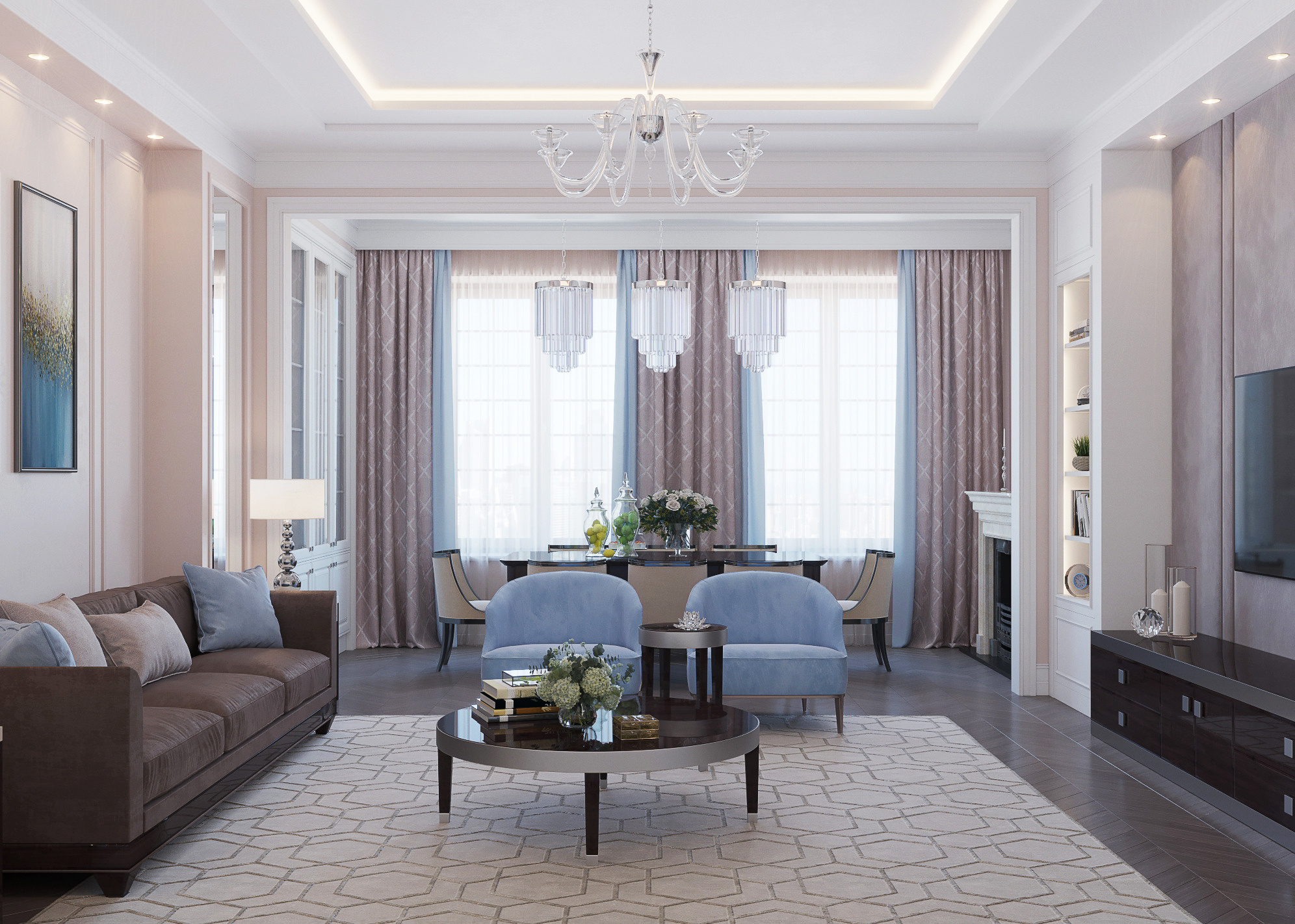 Дизайн квартиры в ЖК Knightsbridge Private Park