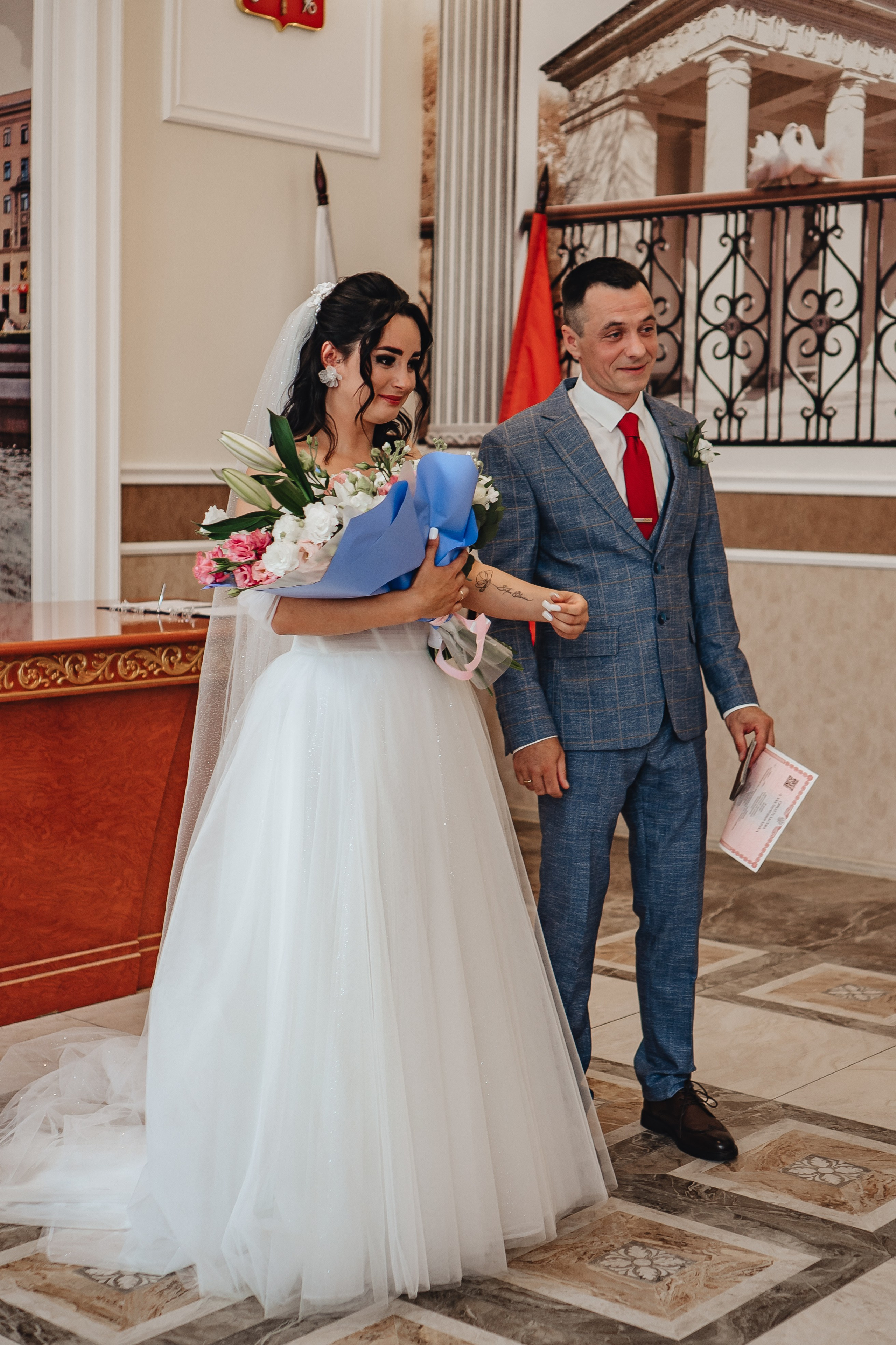 СВАДЕБНАЯ СЬЕМКА В ЗАГСЕ НА МОСКОВСКОМ ПРОСПЕКТЕ. Профессиональный фотограф, Санкт-Петербург — Виктория Богомолова