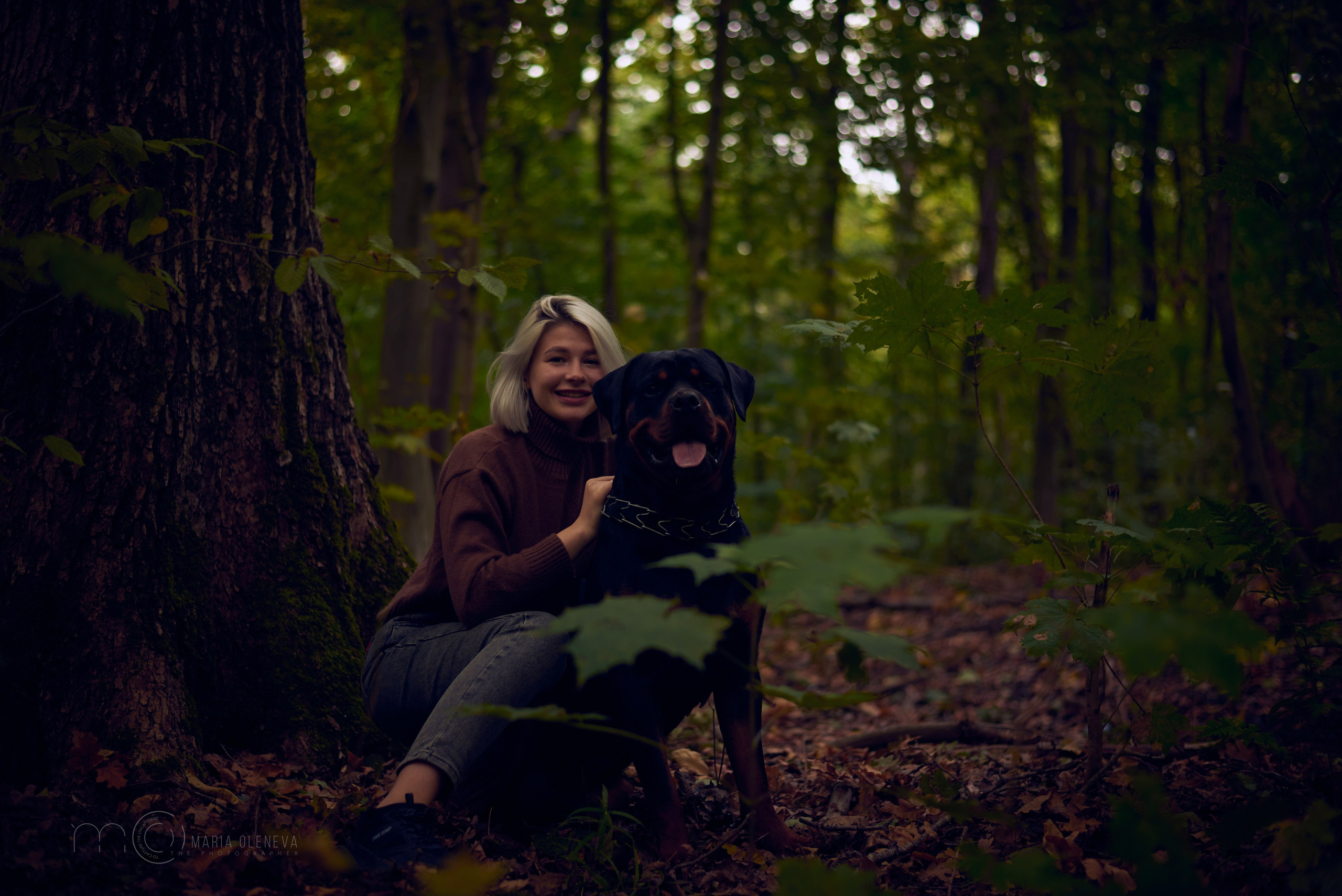 Прогулка с собакой. Фотограф Мария Оленева