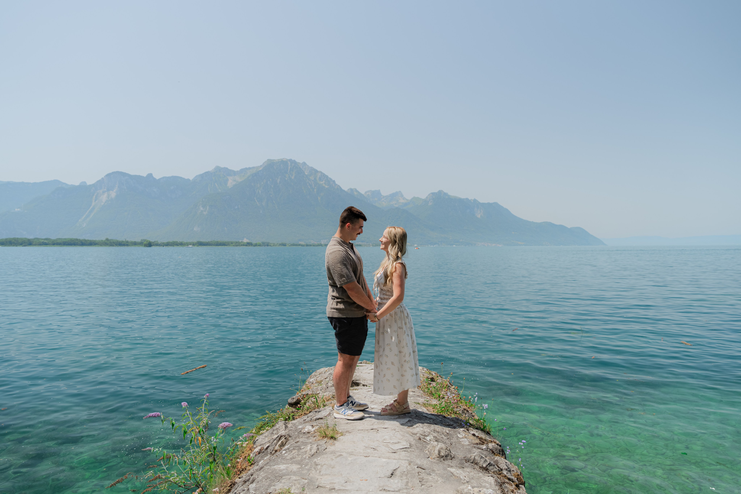Brooklyn & Dakota | Proposal Montreux. Профессиональный свадебный фотограф в Женеве и Швейцарии | Таня Вовчецкая
