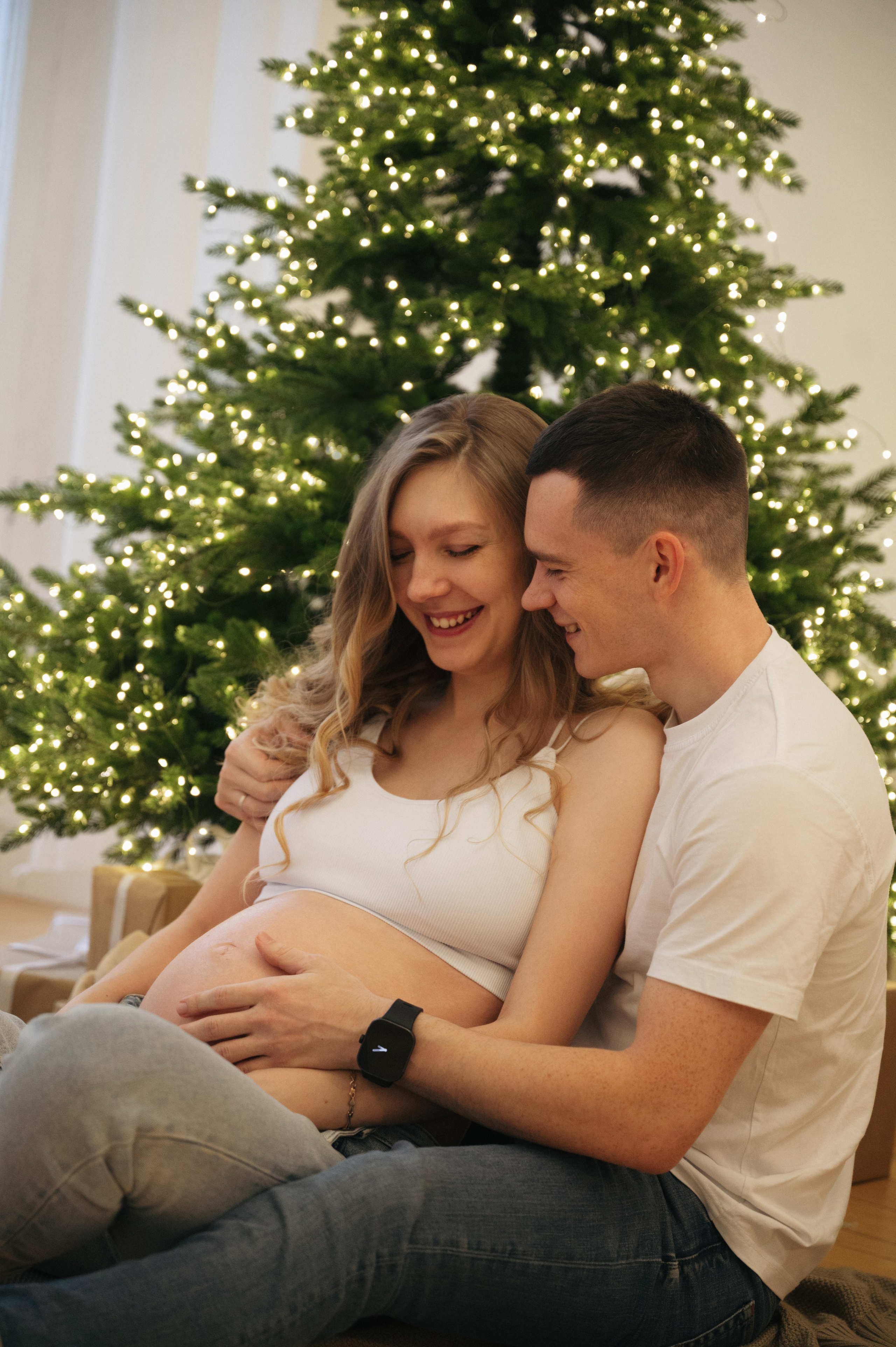 Ожидание чуда Юля Влад Новый год. Фотограф Алёна Мил