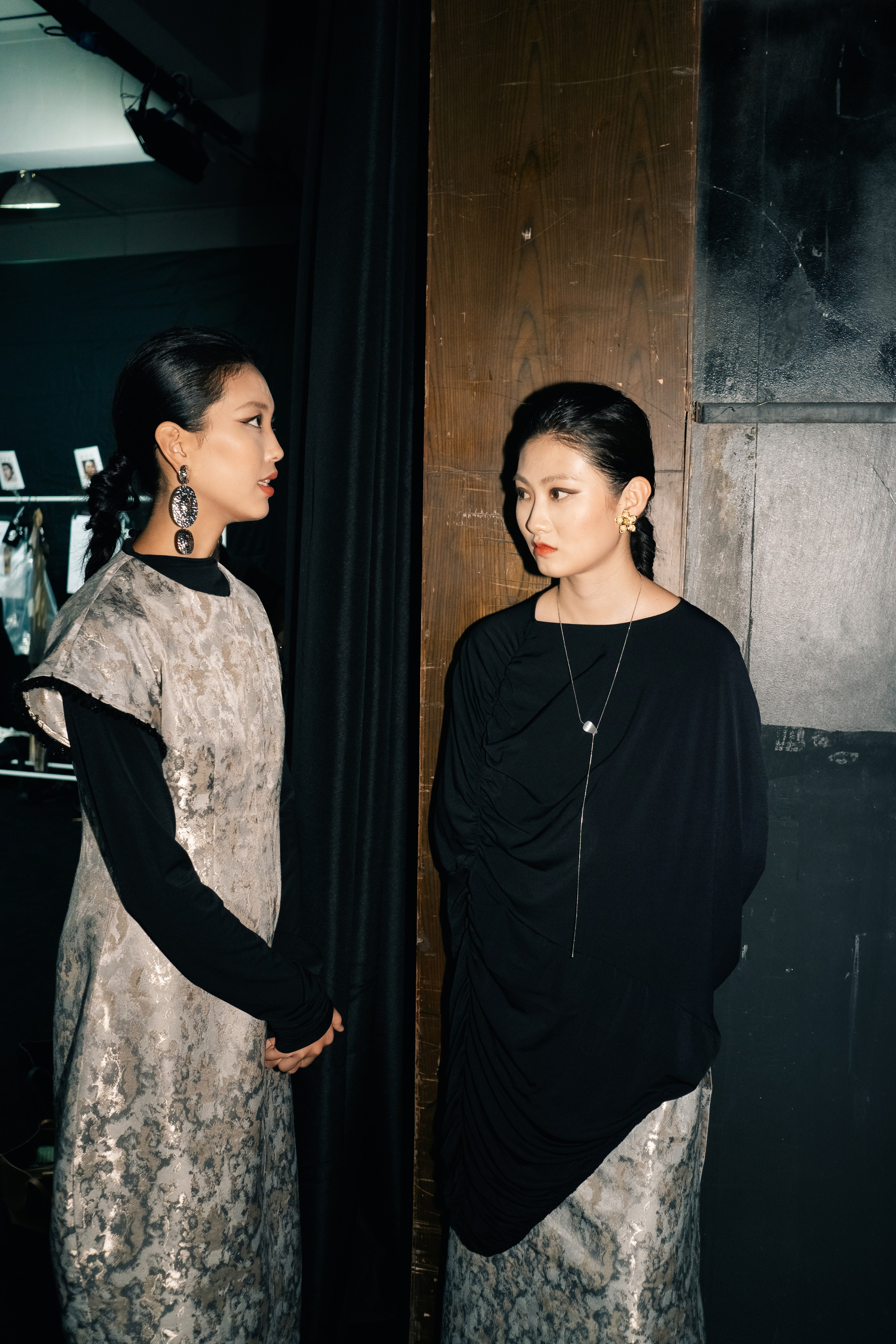 Backstage at Beijing Fashion