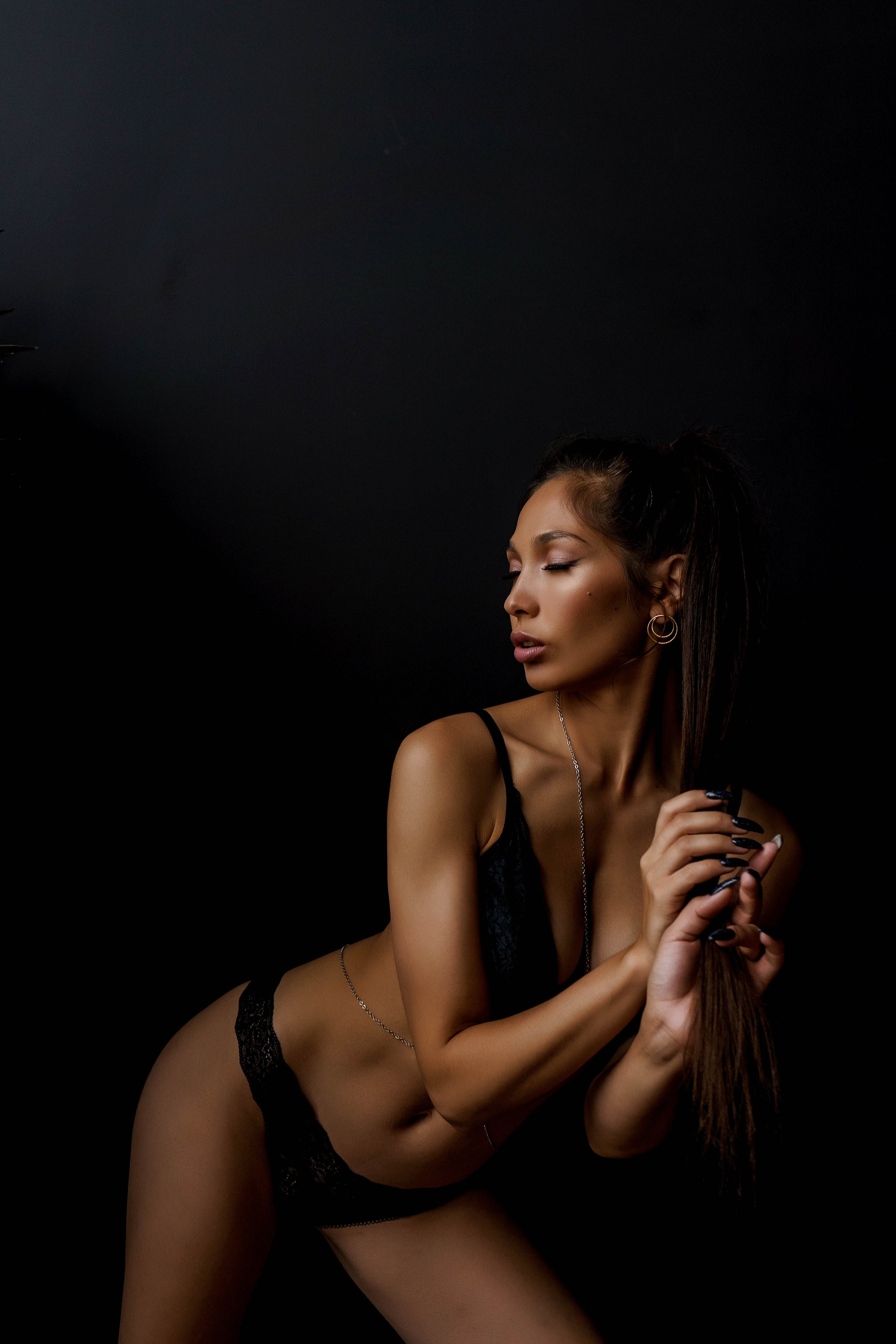 Азиза (в белье). Фотограф из Владивостока Юлия Черепова