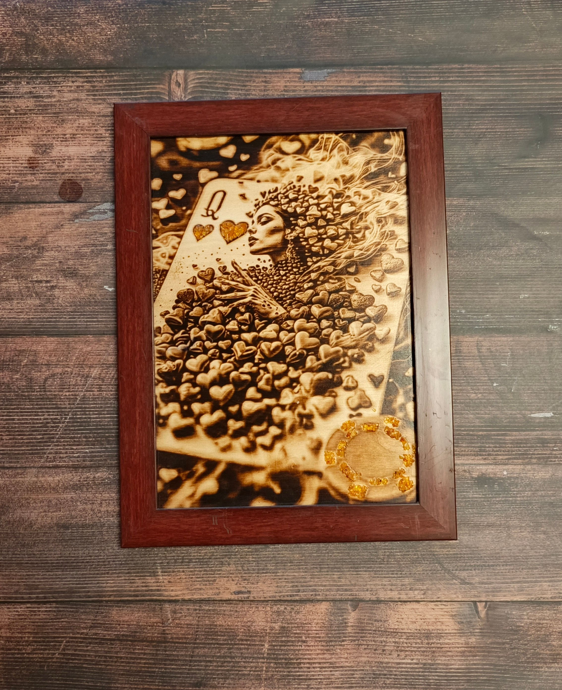 КАРТИНЫ С ЯНТАРЁМ. Выжигания картин и портретов по фото