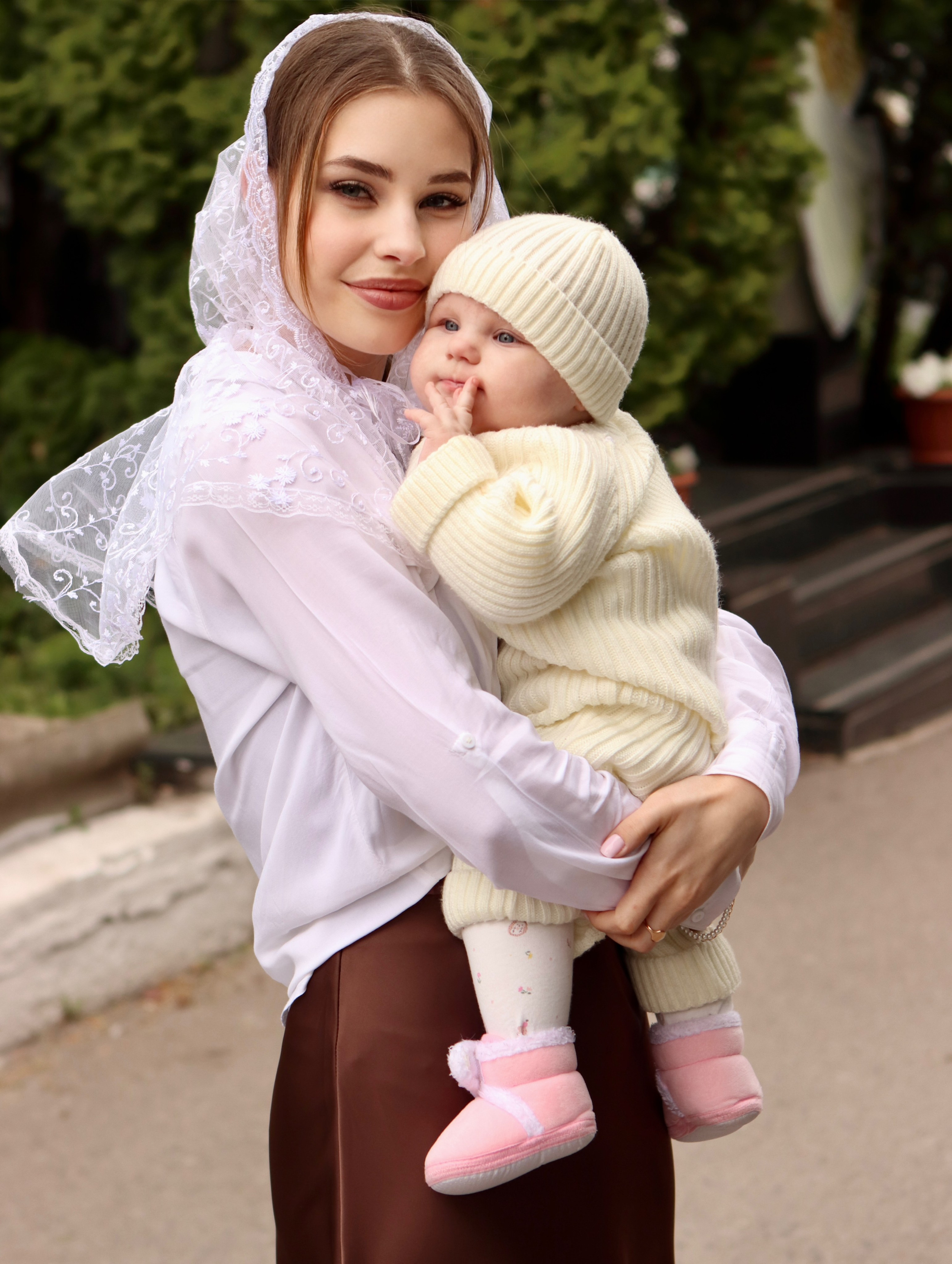 Анастасия и Вадим — крещение Виктории. Фотограф в Курске Смирнов Евгений