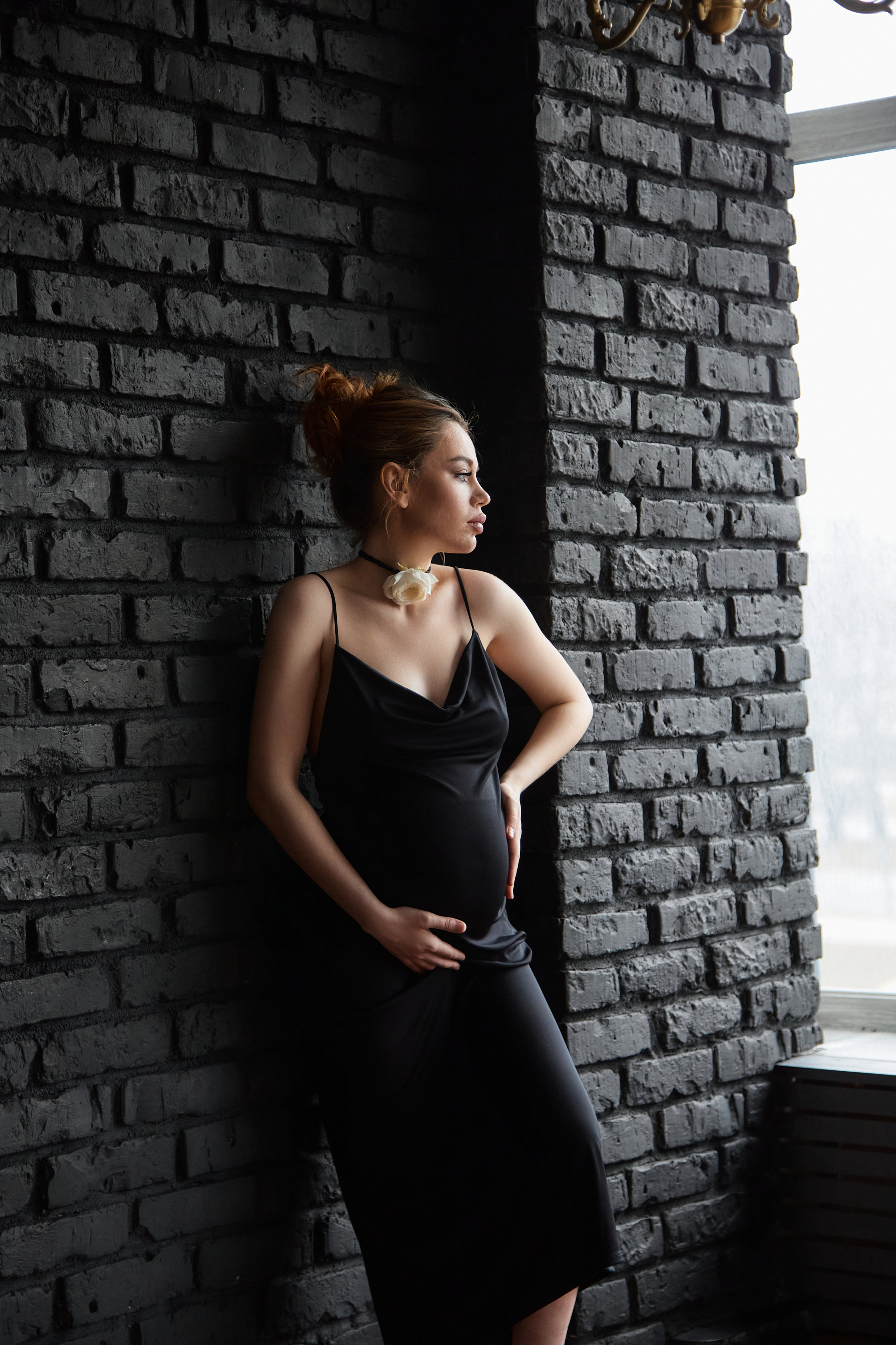Беременность в темной фотостудии. Фотограф в Минске Анна Кучинская