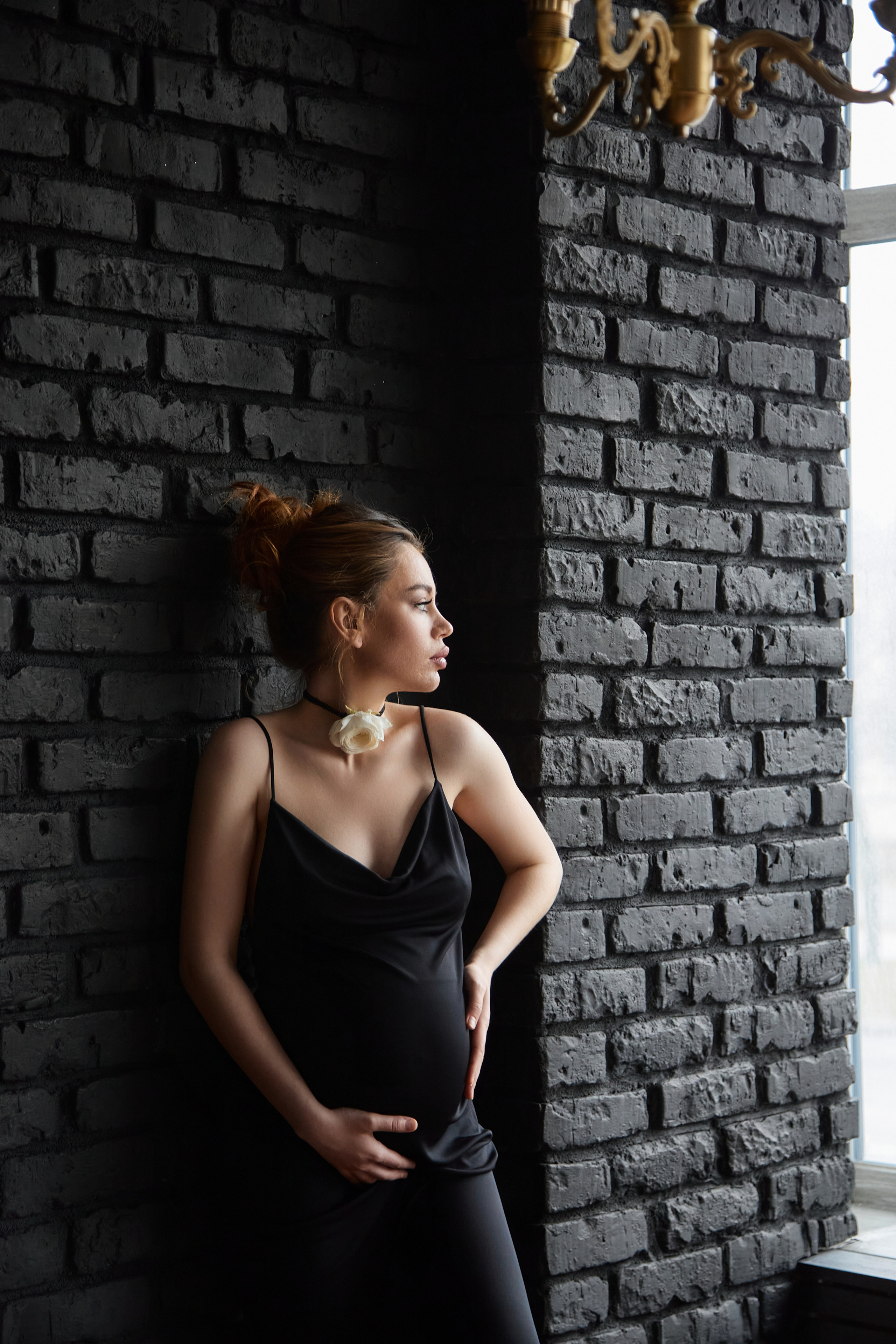 Беременность в темной фотостудии. Фотограф в Минске Анна Кучинская