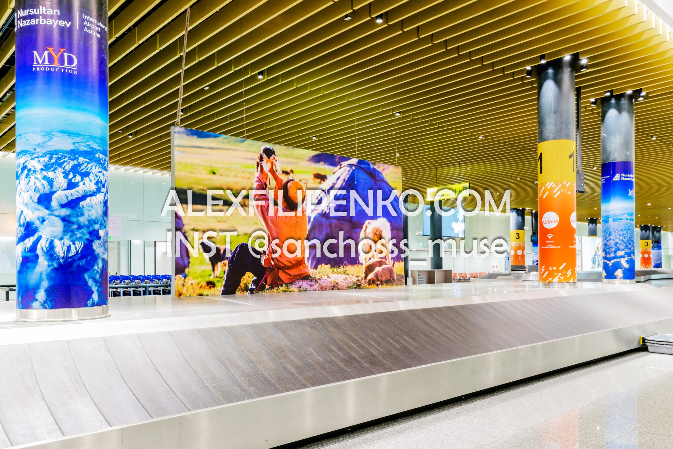 Фотосъемка для рекламного оператора MYD Production в Аэропорту Астаны. Фотограф интерьера недвижимости и архитектуры в Астане