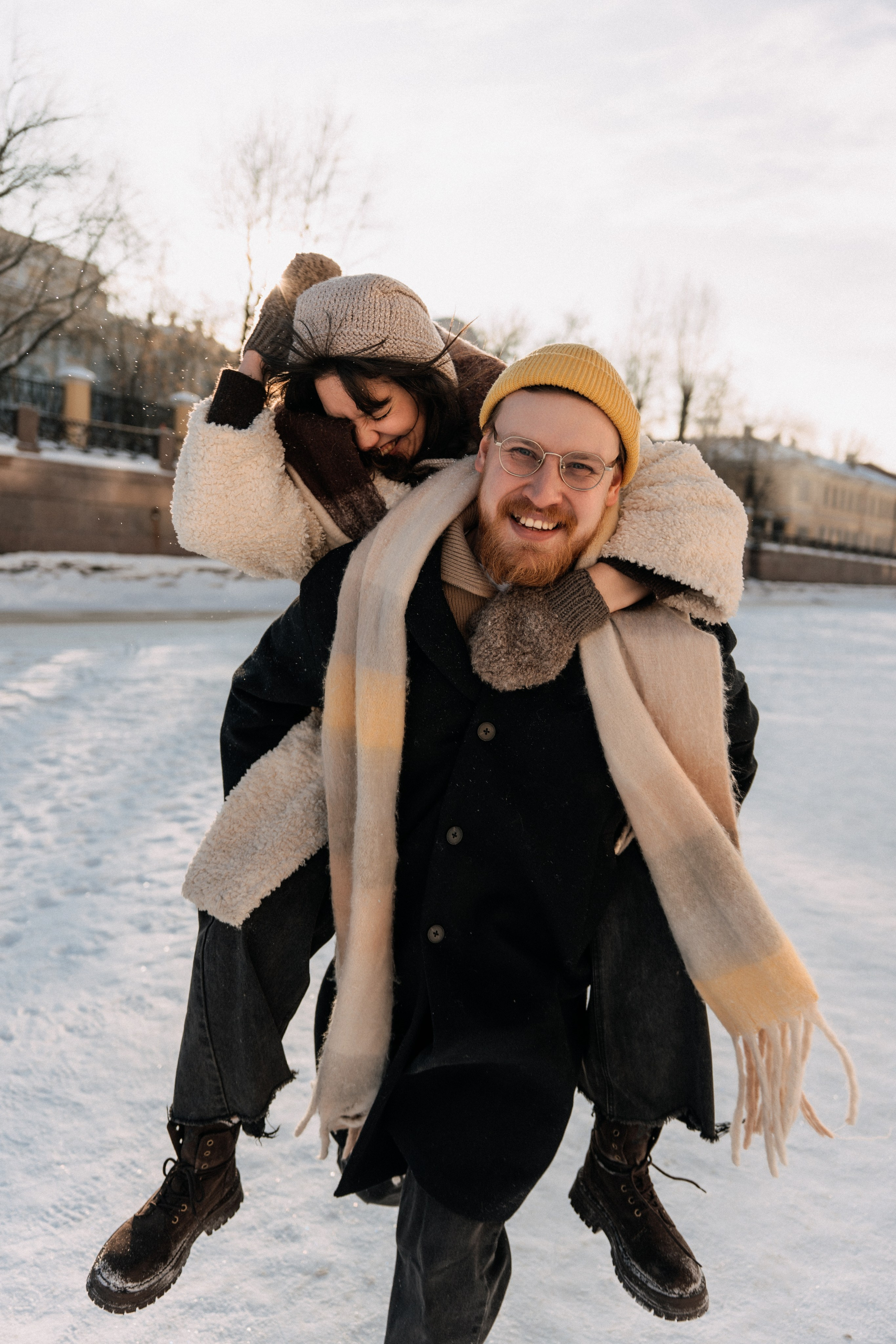 Парная фотосессия в Санкт-Петербурге. Фотосессия на замерзшем льду. Федосова Елизавета - фотограф Санкт-Петербург. fedosova__ph