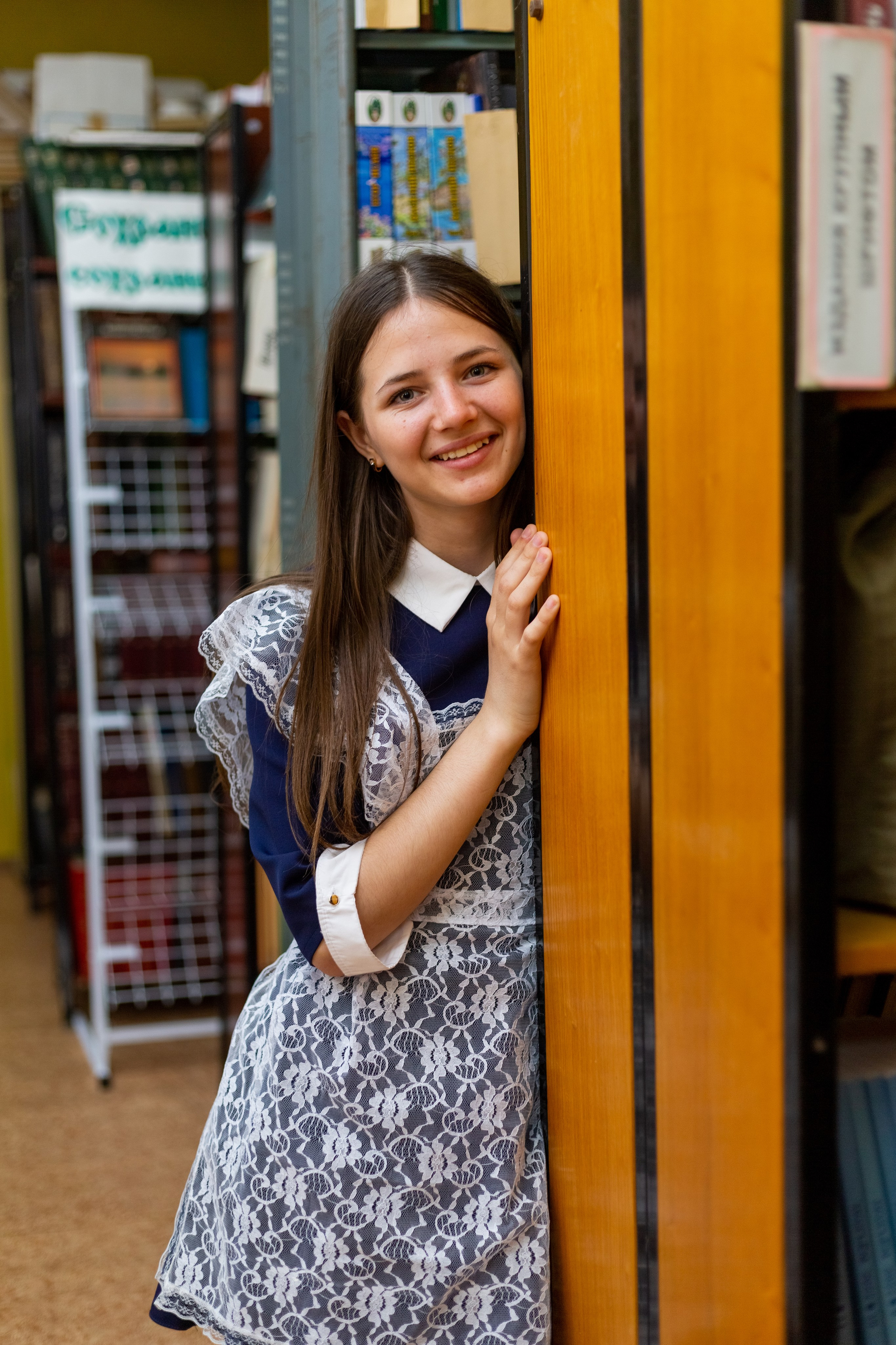 Съемка в библиотеке. Выпускные альбомы Воронеж от Веры Соколовой