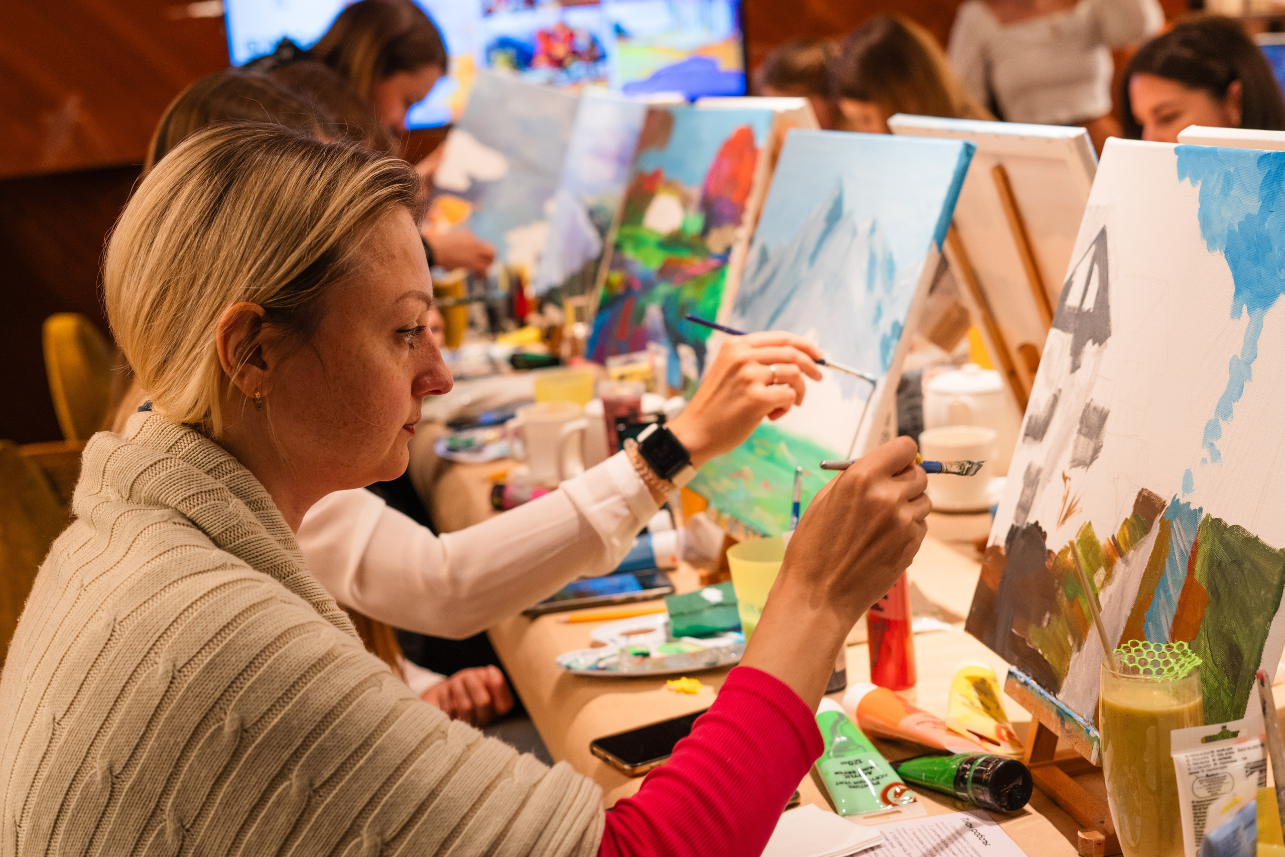 Корпоратив Teach Me Art 3. Портретный фотограф в Москве и Санкт-Петербурге Арина Чех