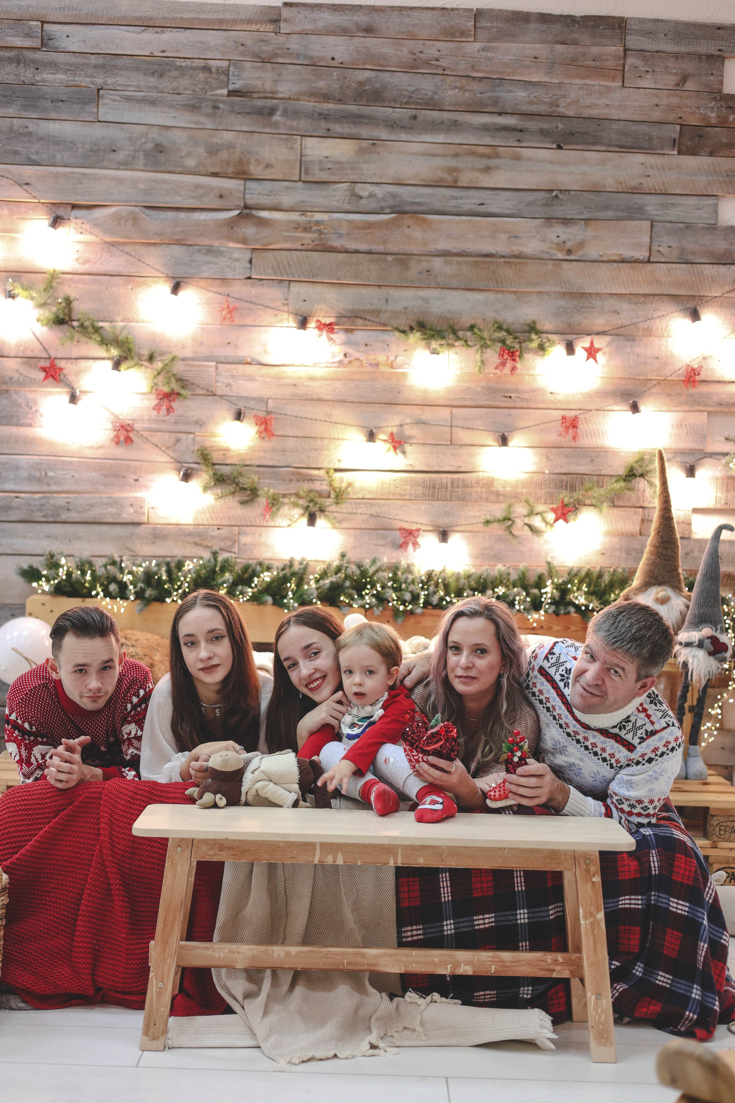 Новогодняя история «Ирина и ее семья». Фотограф в Москве Анастасия Калинина