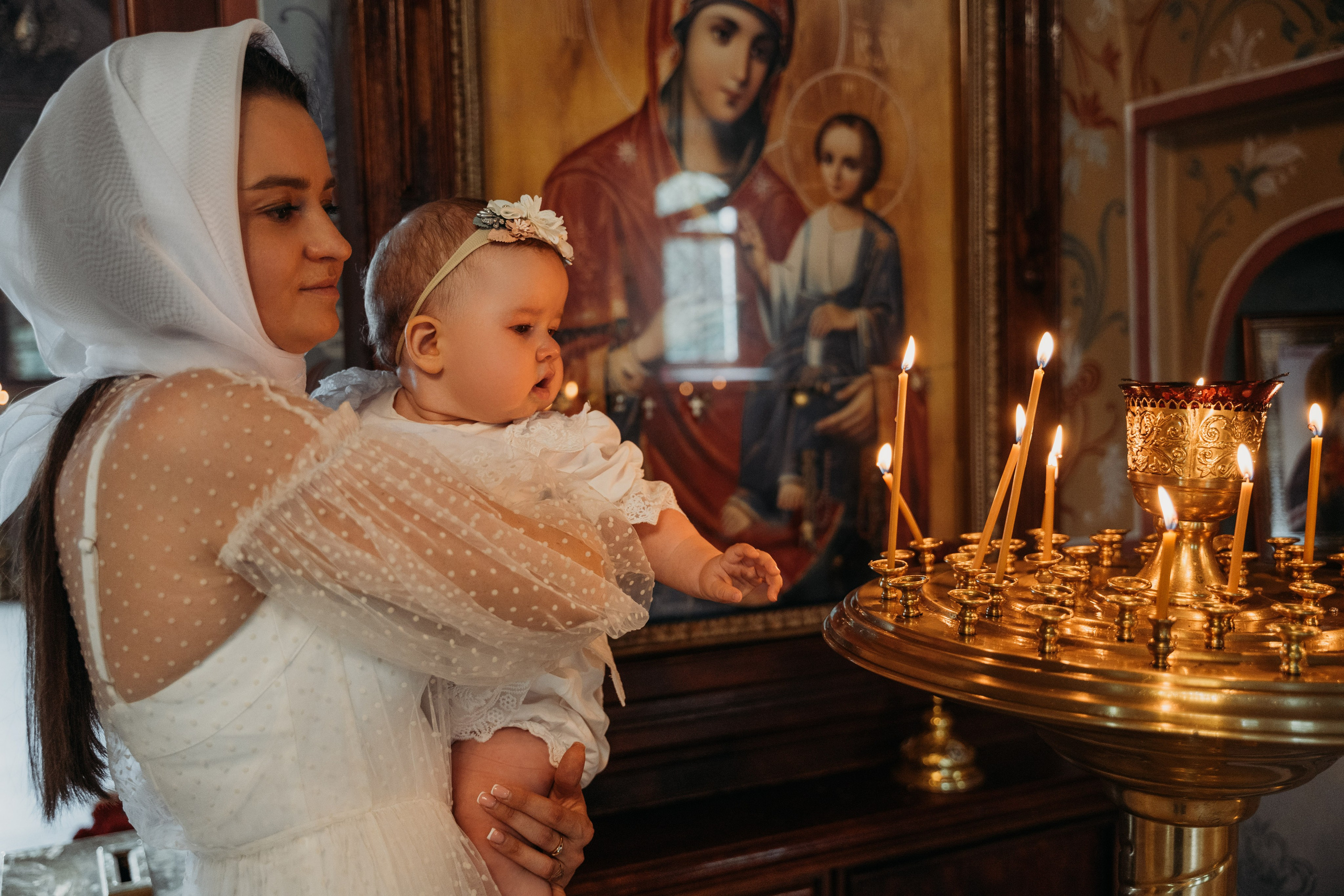 Крещение Есении. Фотограф Анна Новосельцева