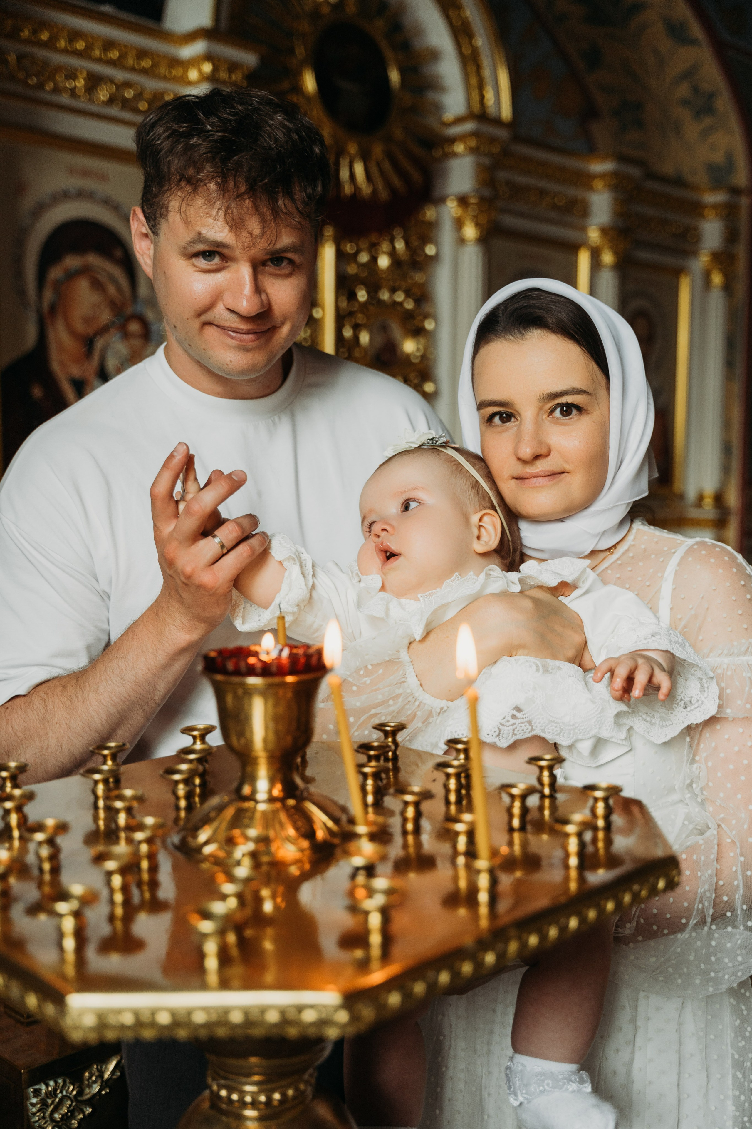 Крещение Есении. Фотограф Анна Новосельцева