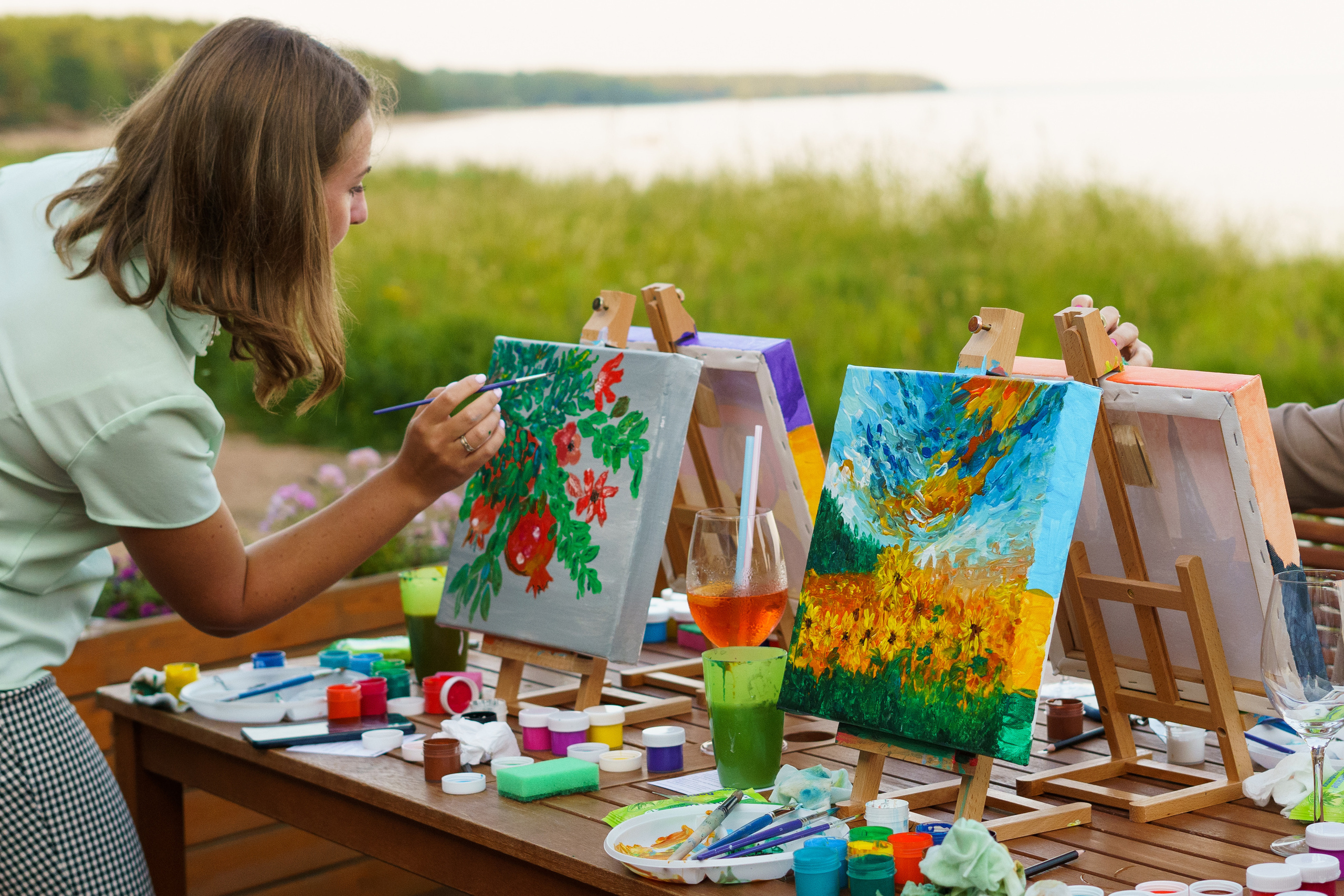 Корпоратив Teach Me Art. Портретный фотограф в Москве и Санкт-Петербурге Арина Чех