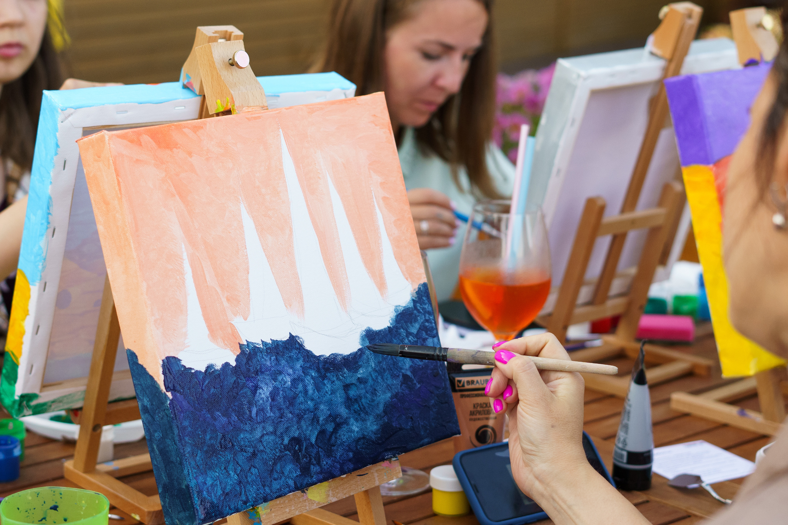 Корпоратив Teach Me Art. Портретный фотограф в Москве и Санкт-Петербурге Арина Чех