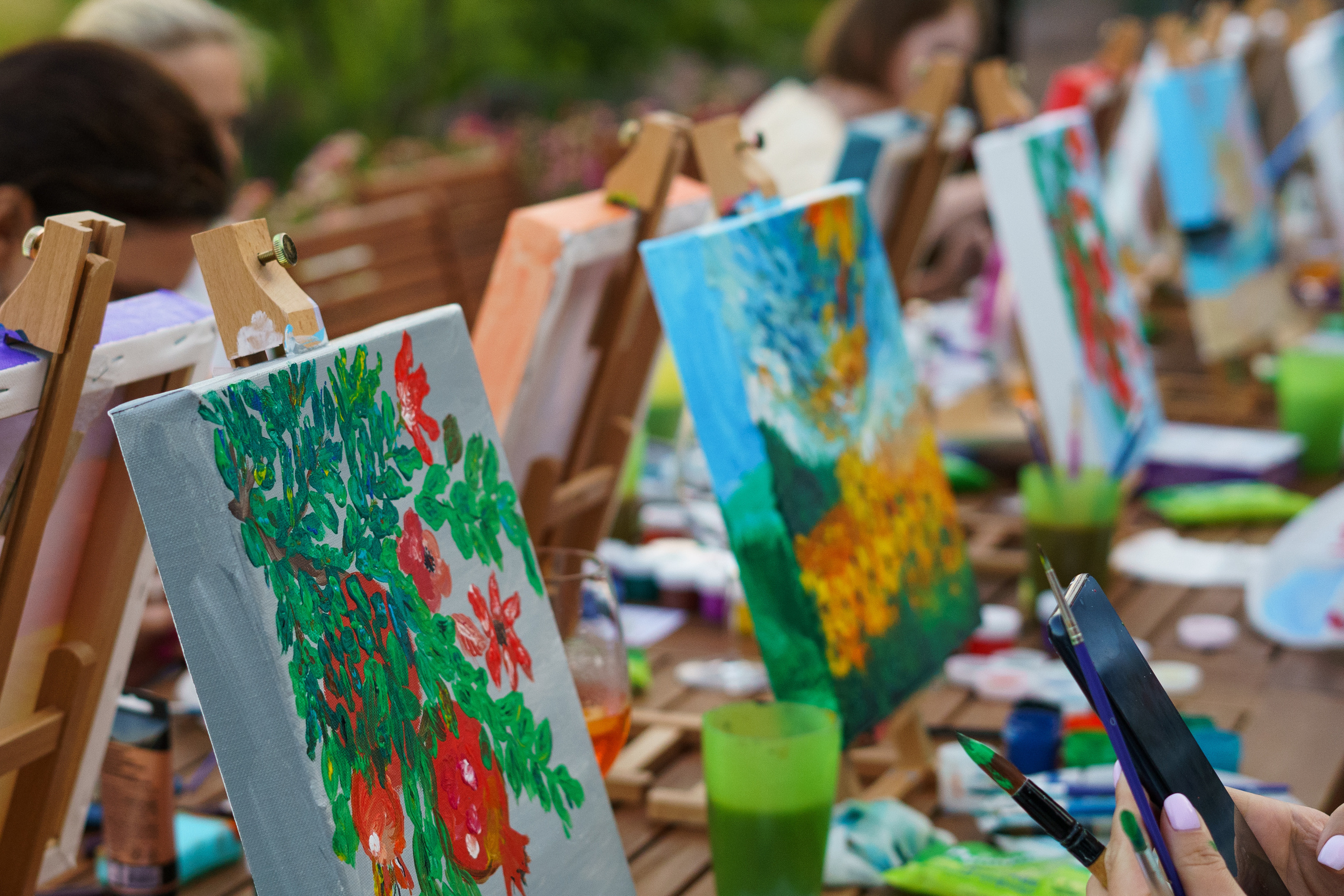 Корпоратив Teach Me Art. Портретный фотограф в Москве и Санкт-Петербурге Арина Чех