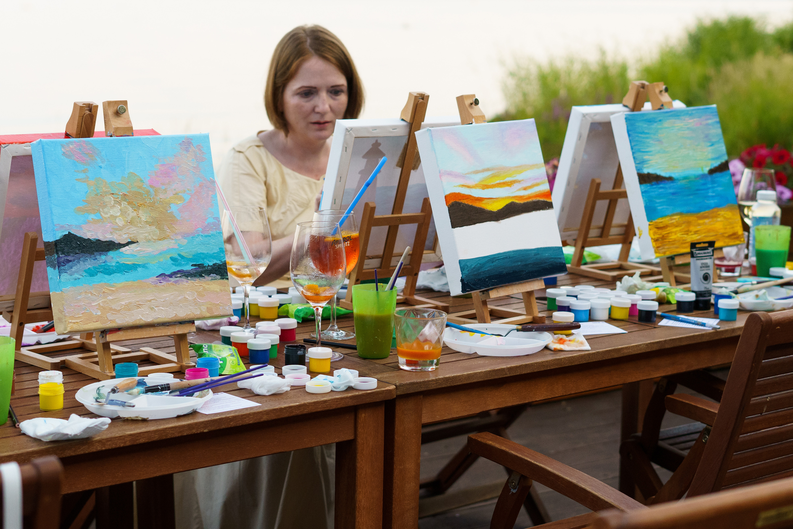 Корпоратив Teach Me Art. Портретный фотограф в Москве и Санкт-Петербурге Арина Чех