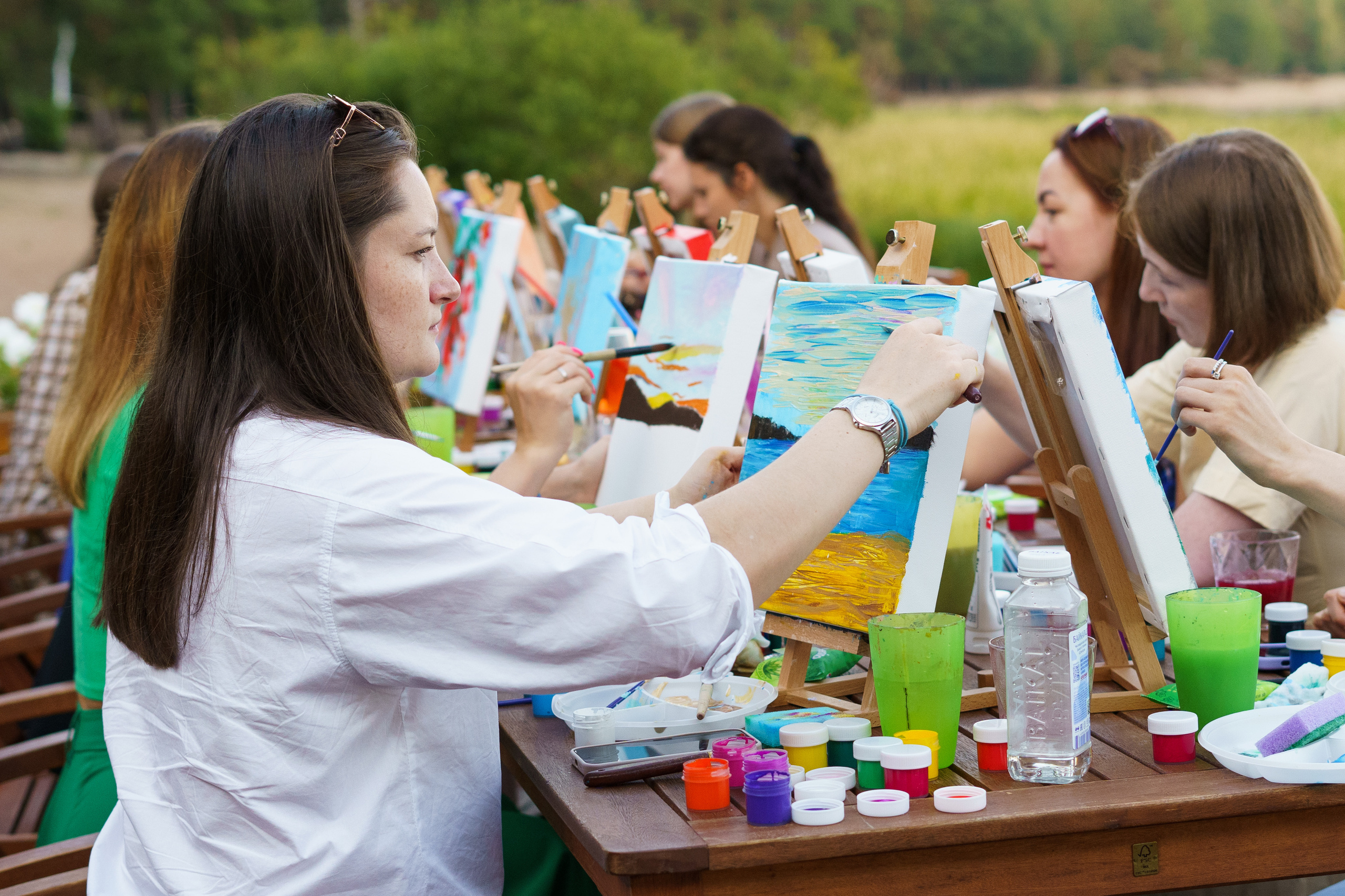 Корпоратив Teach Me Art. Портретный фотограф в Москве и Санкт-Петербурге Арина Чех