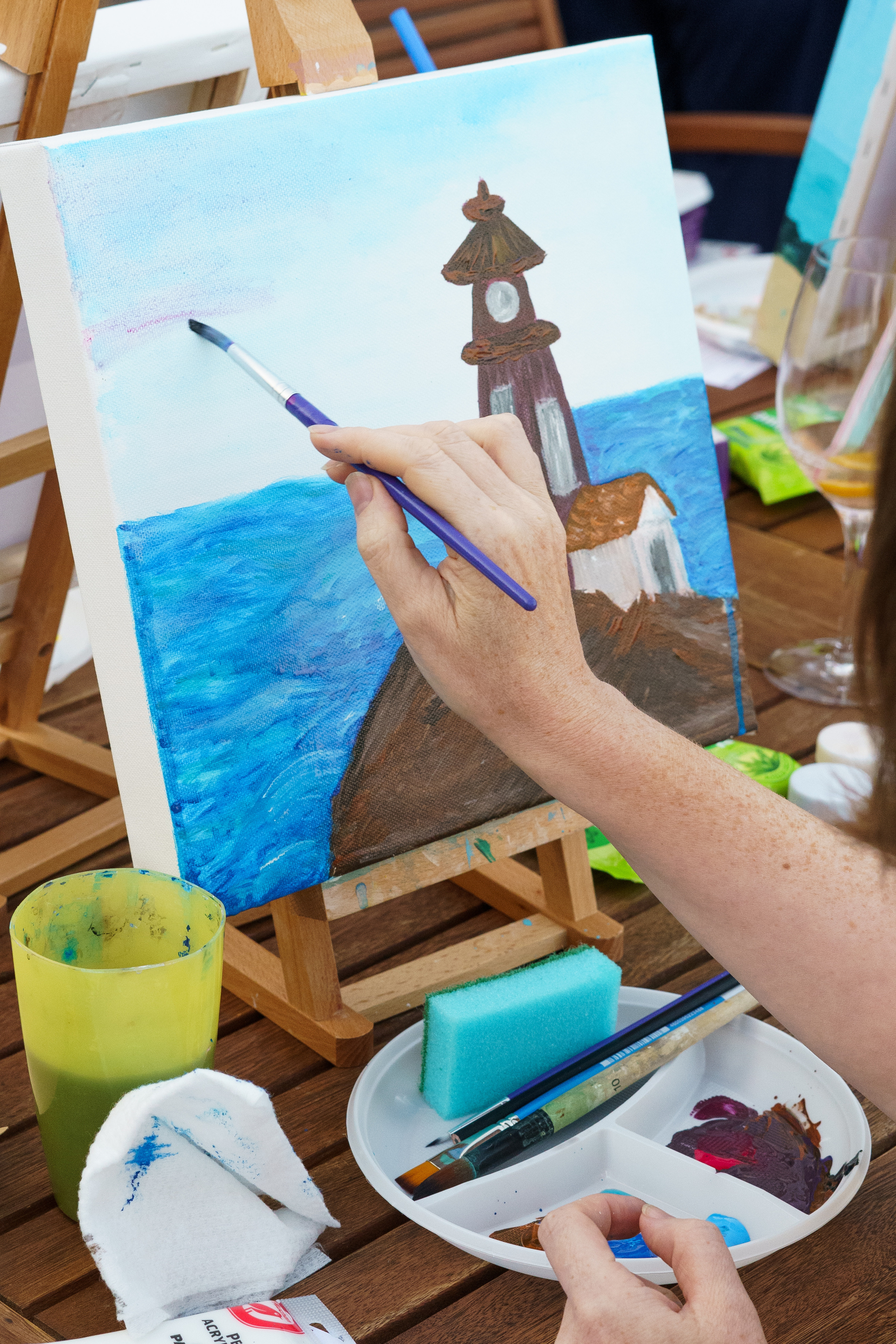 Корпоратив Teach Me Art. Портретный фотограф в Москве и Санкт-Петербурге Арина Чех