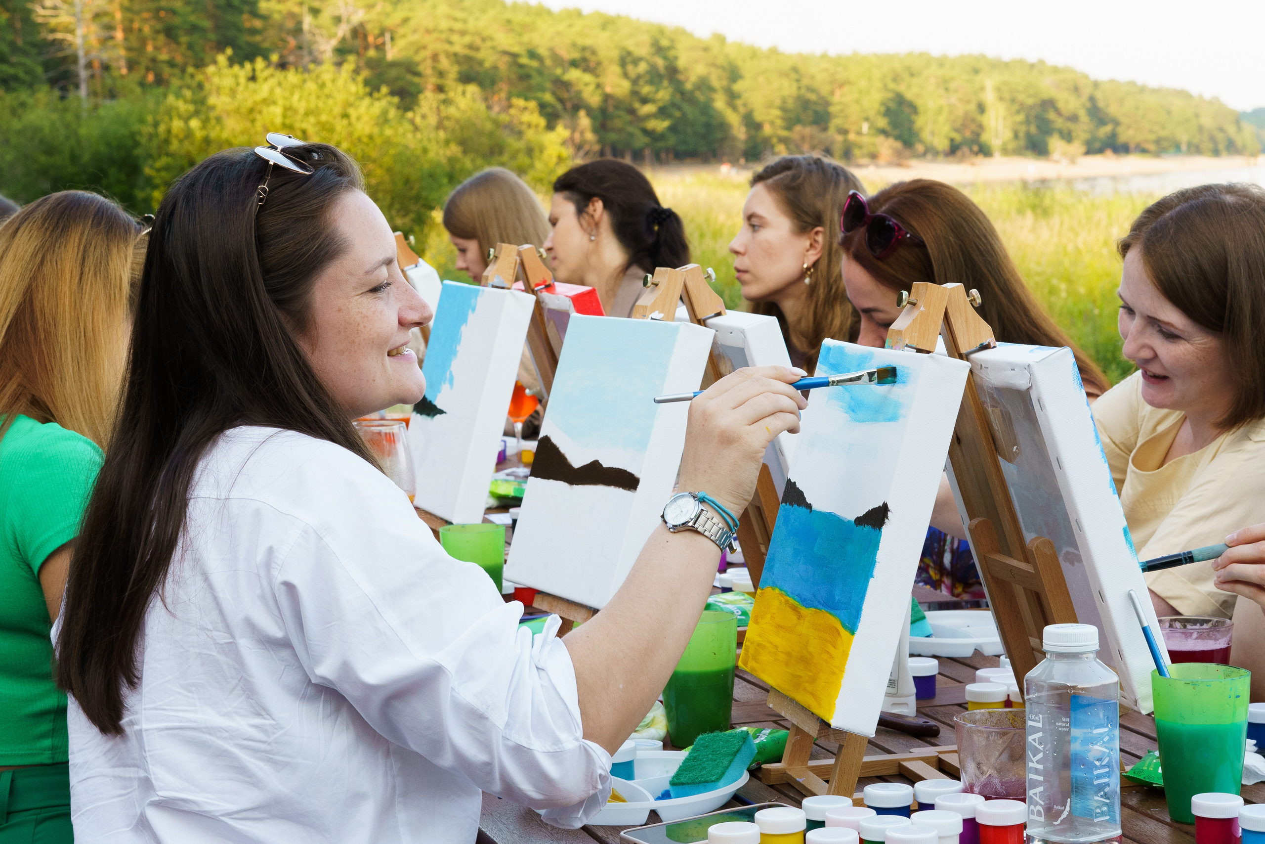 Корпоратив Teach Me Art. Портретный фотограф в Москве и Санкт-Петербурге Арина Чех