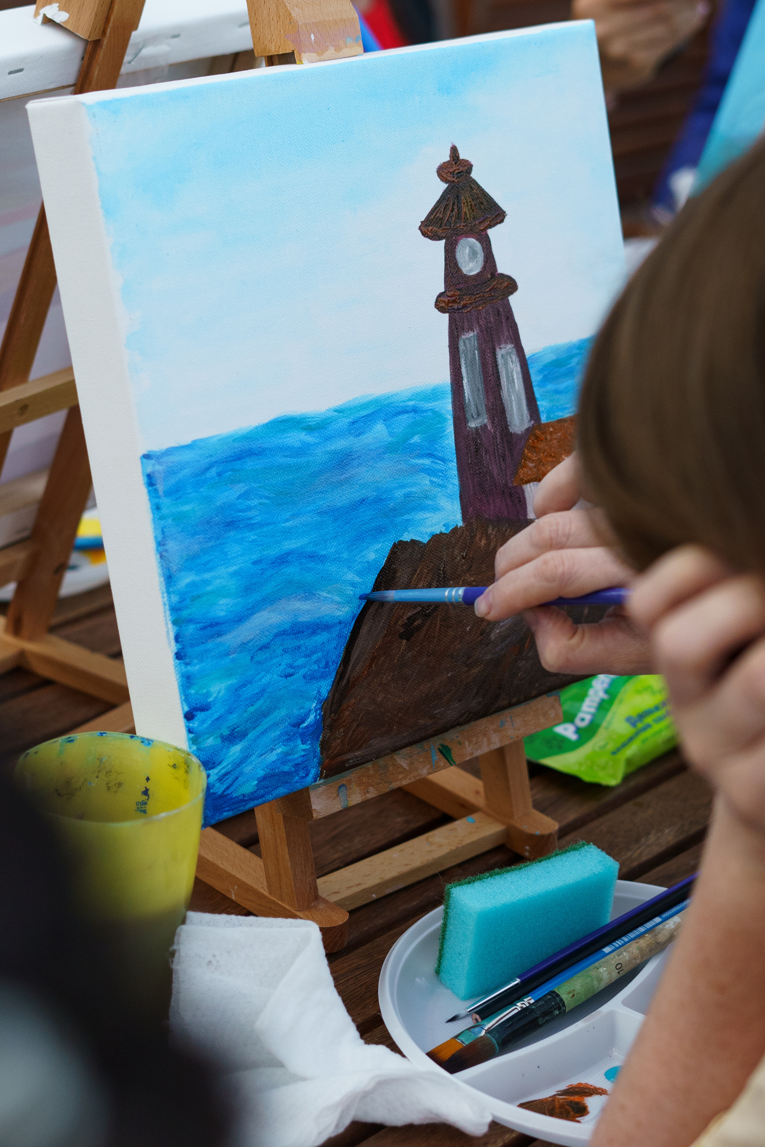 Корпоратив Teach Me Art. Портретный фотограф в Москве и Санкт-Петербурге Арина Чех