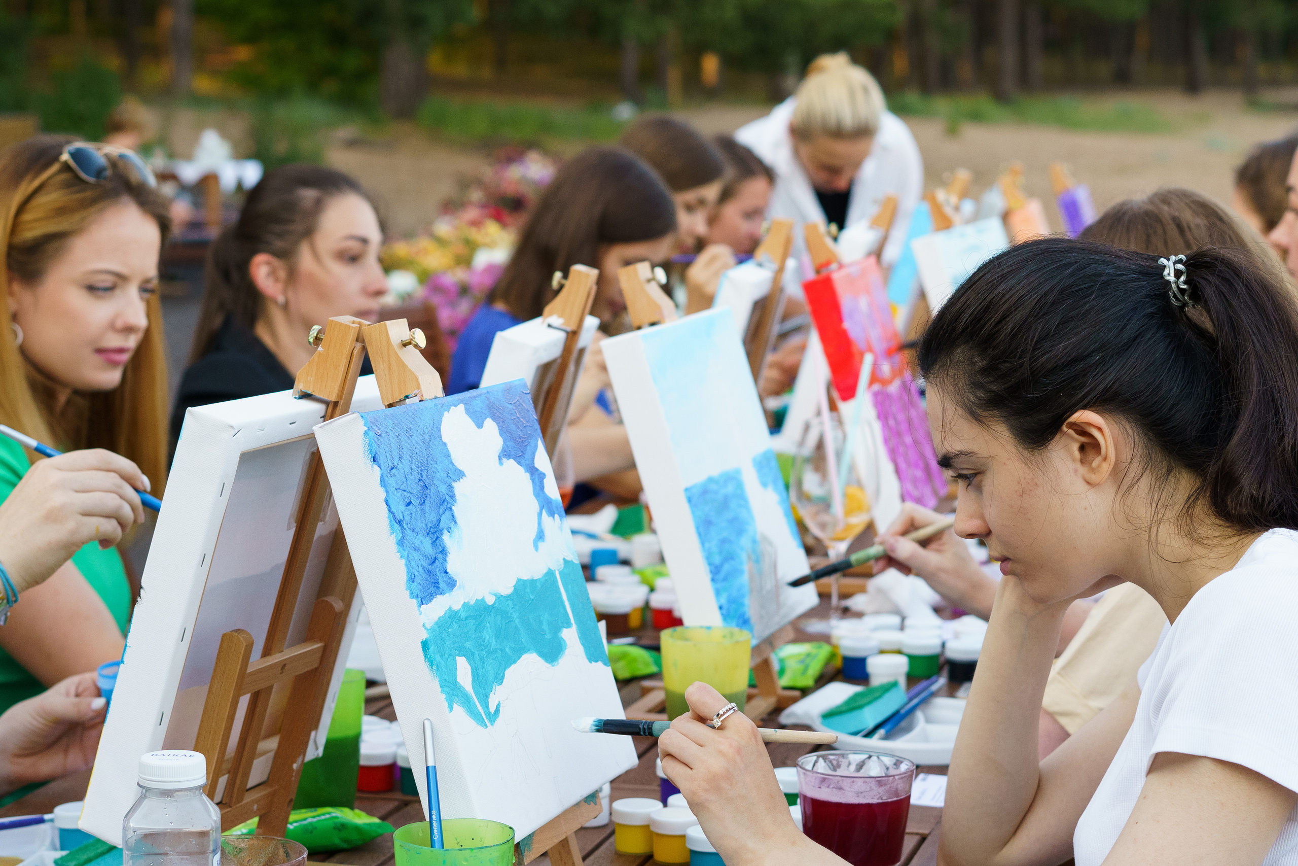 Корпоратив Teach Me Art. Портретный фотограф в Москве и Санкт-Петербурге Арина Чех