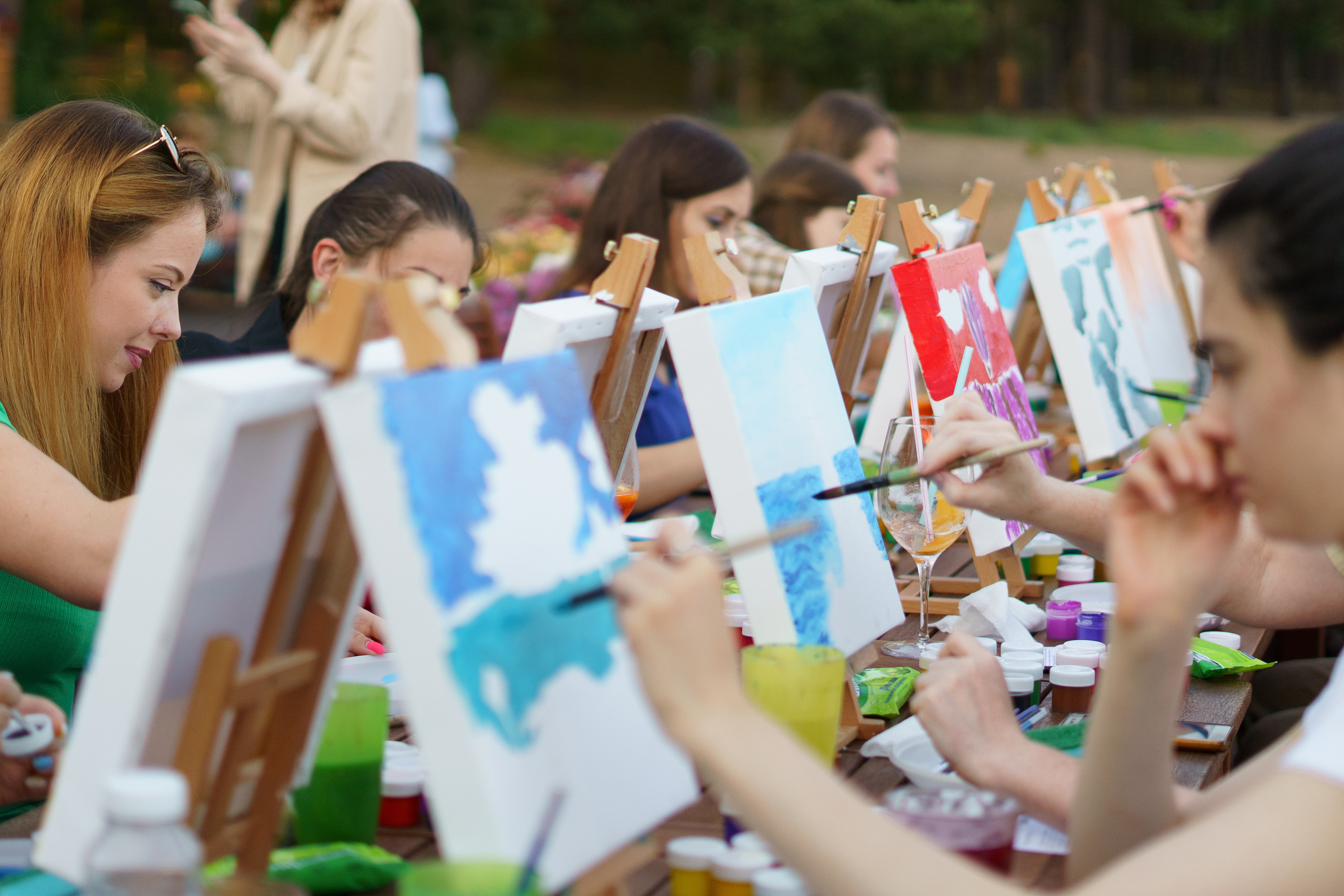 Корпоратив Teach Me Art. Портретный фотограф в Москве и Санкт-Петербурге Арина Чех