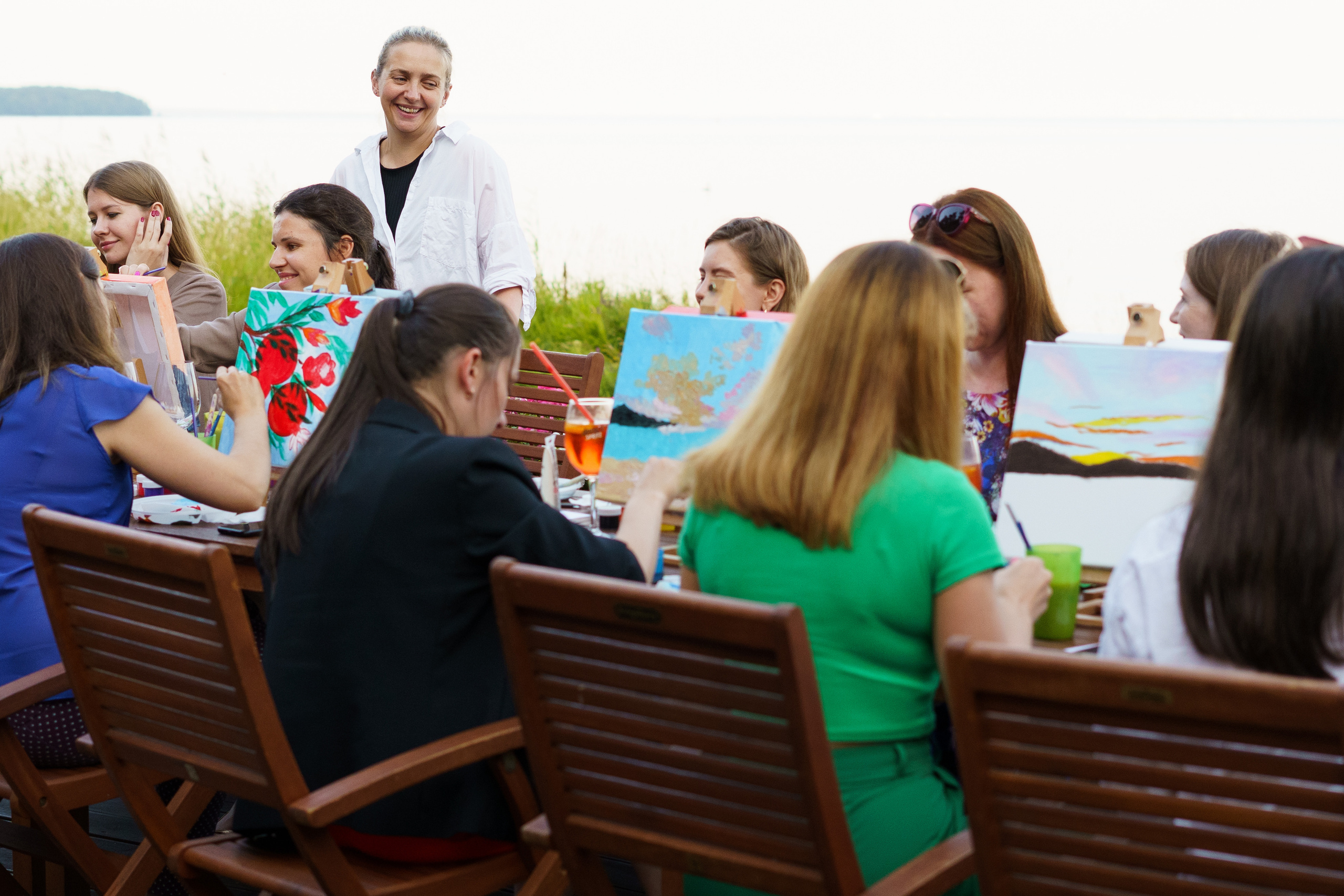 Корпоратив Teach Me Art. Портретный фотограф в Москве и Санкт-Петербурге Арина Чех