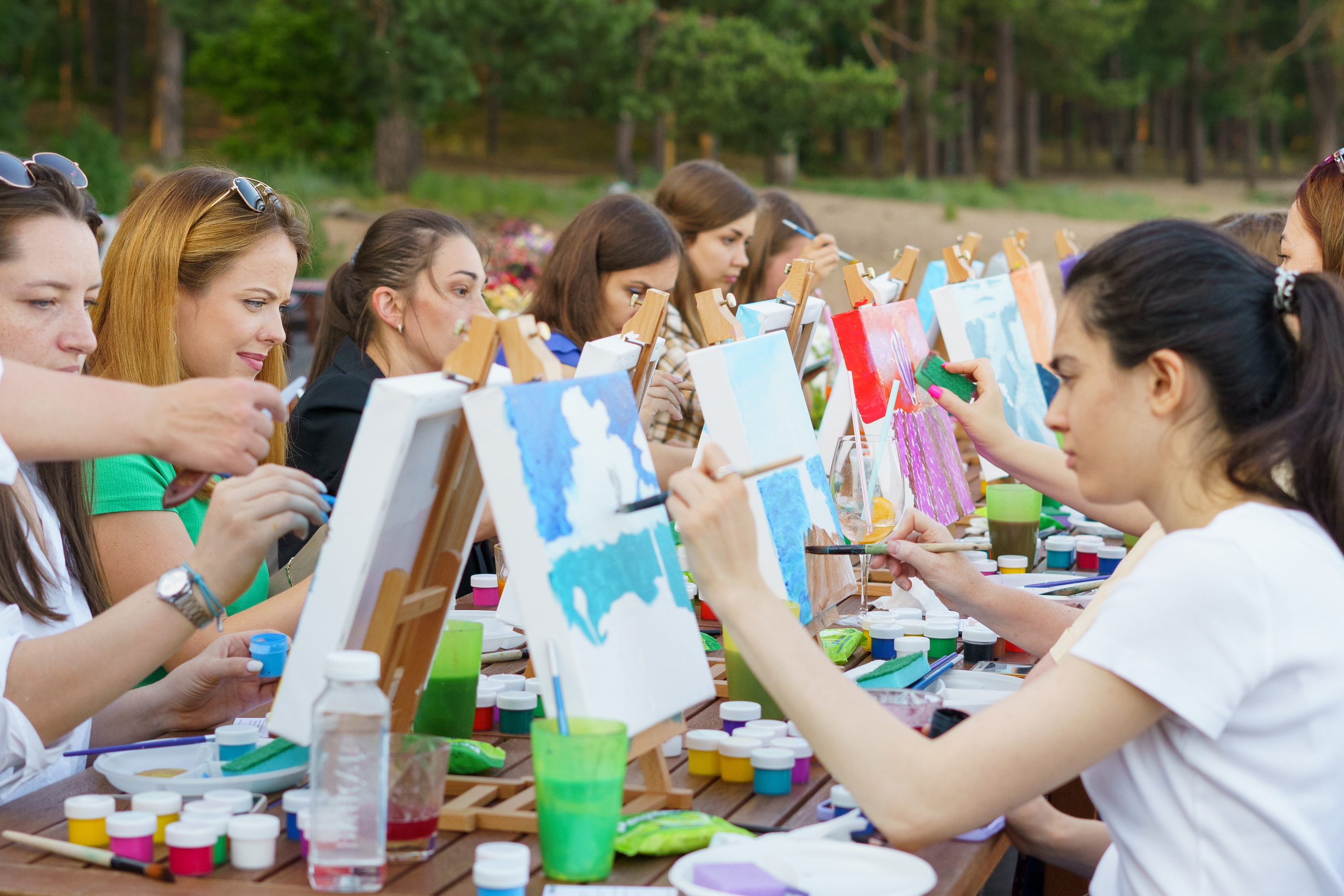 Корпоратив Teach Me Art. Портретный фотограф в Москве и Санкт-Петербурге Арина Чех