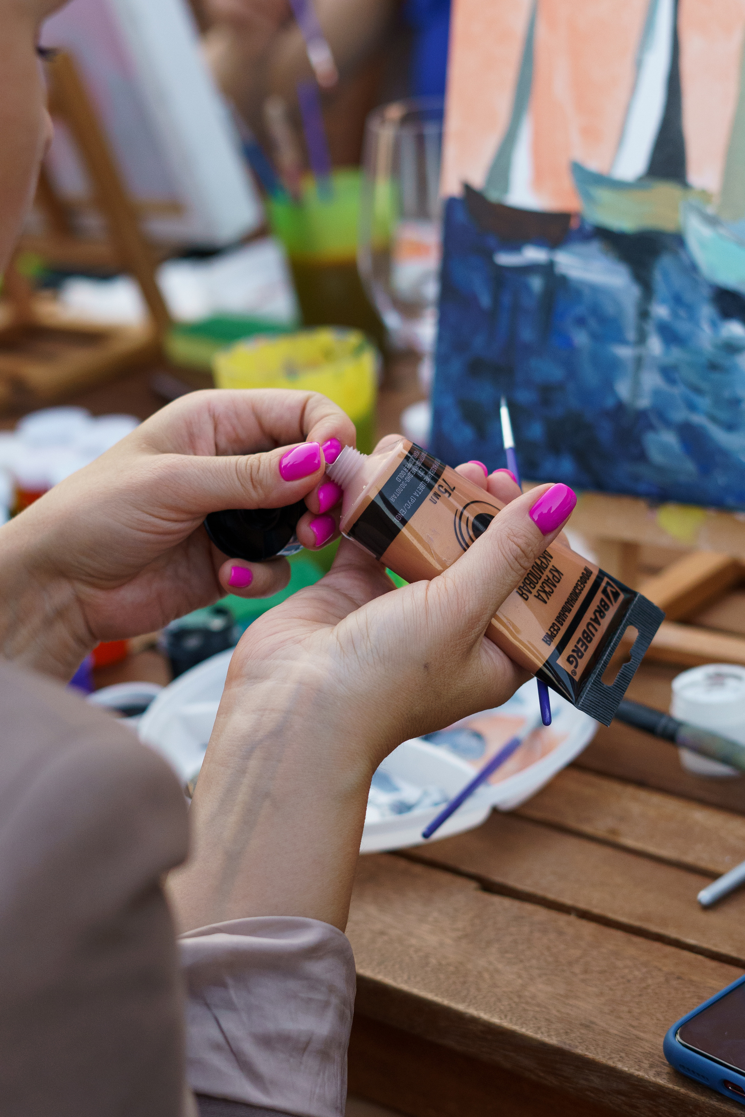 Корпоратив Teach Me Art. Портретный фотограф в Москве и Санкт-Петербурге Арина Чех